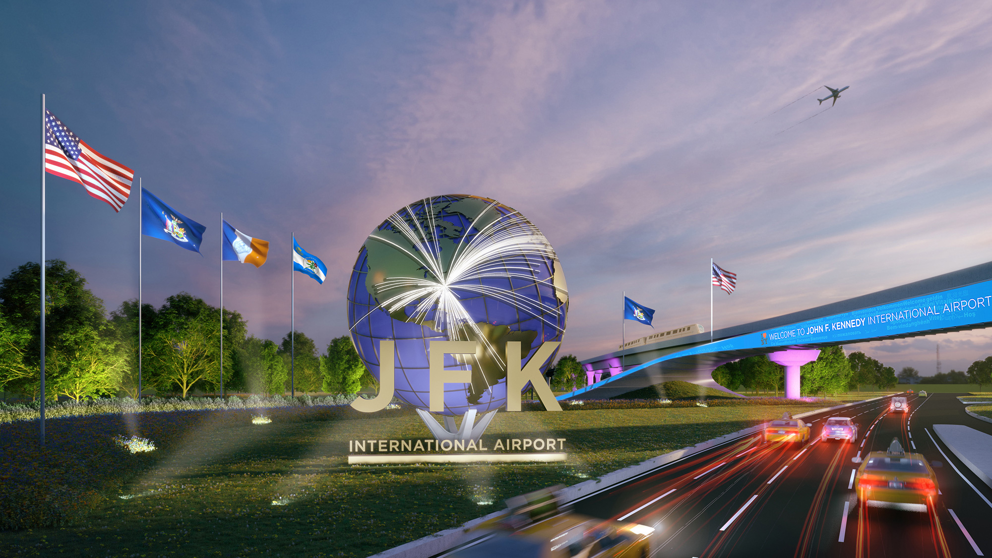 John F. Kennedy International Airport, travels, Image gallery, JFK International, 2000x1130 HD Desktop