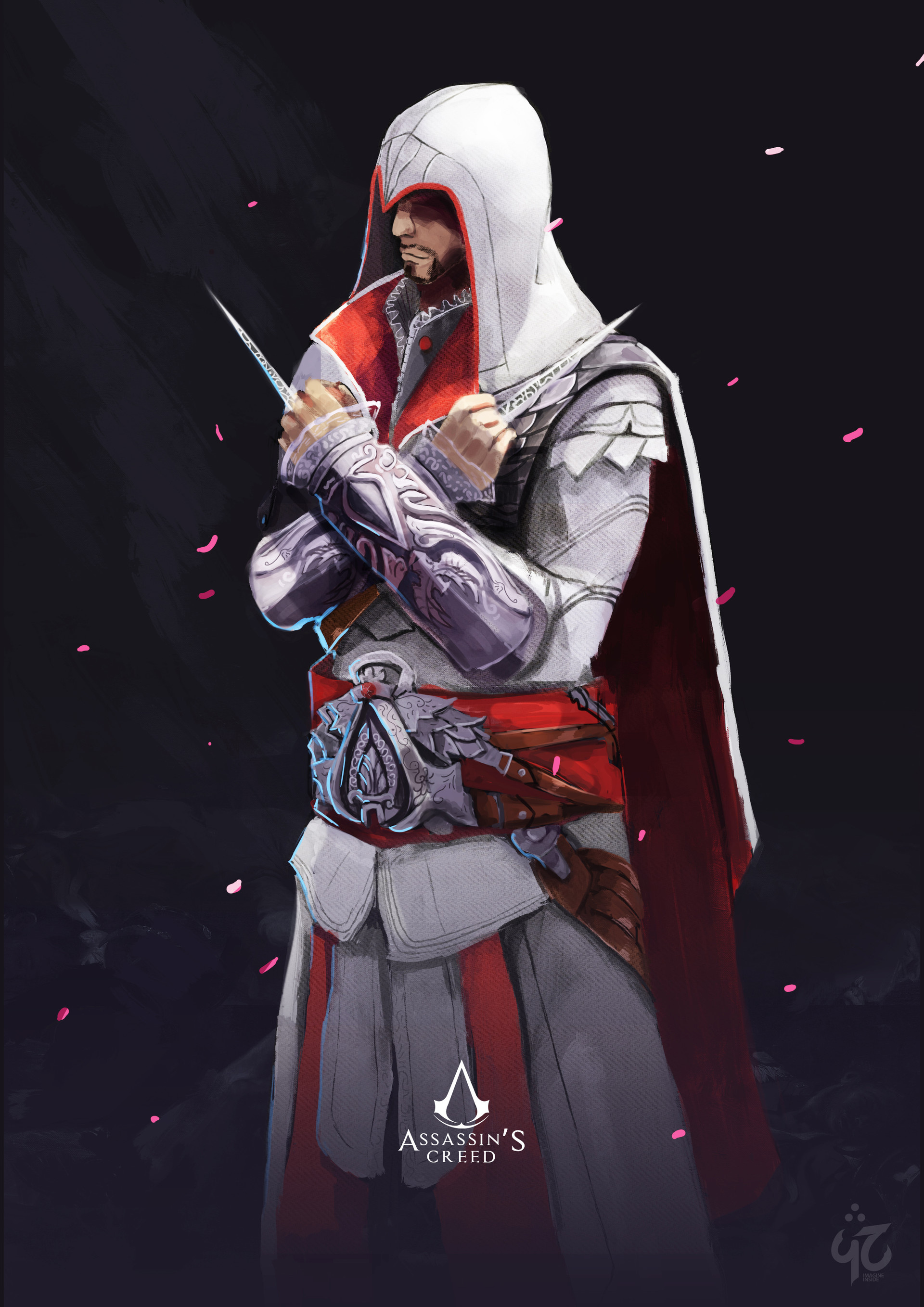 Ezio Auditore da Firenze, Assassin's Creed logo, Dual hidden blades, HD Phone wallpaper