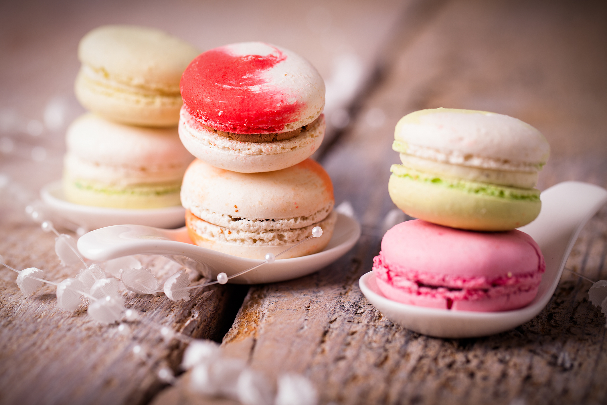 Colorful macarons, Homemade treats, Chewy meringue cookies, Tasty and vibrant, 2130x1420 HD Desktop
