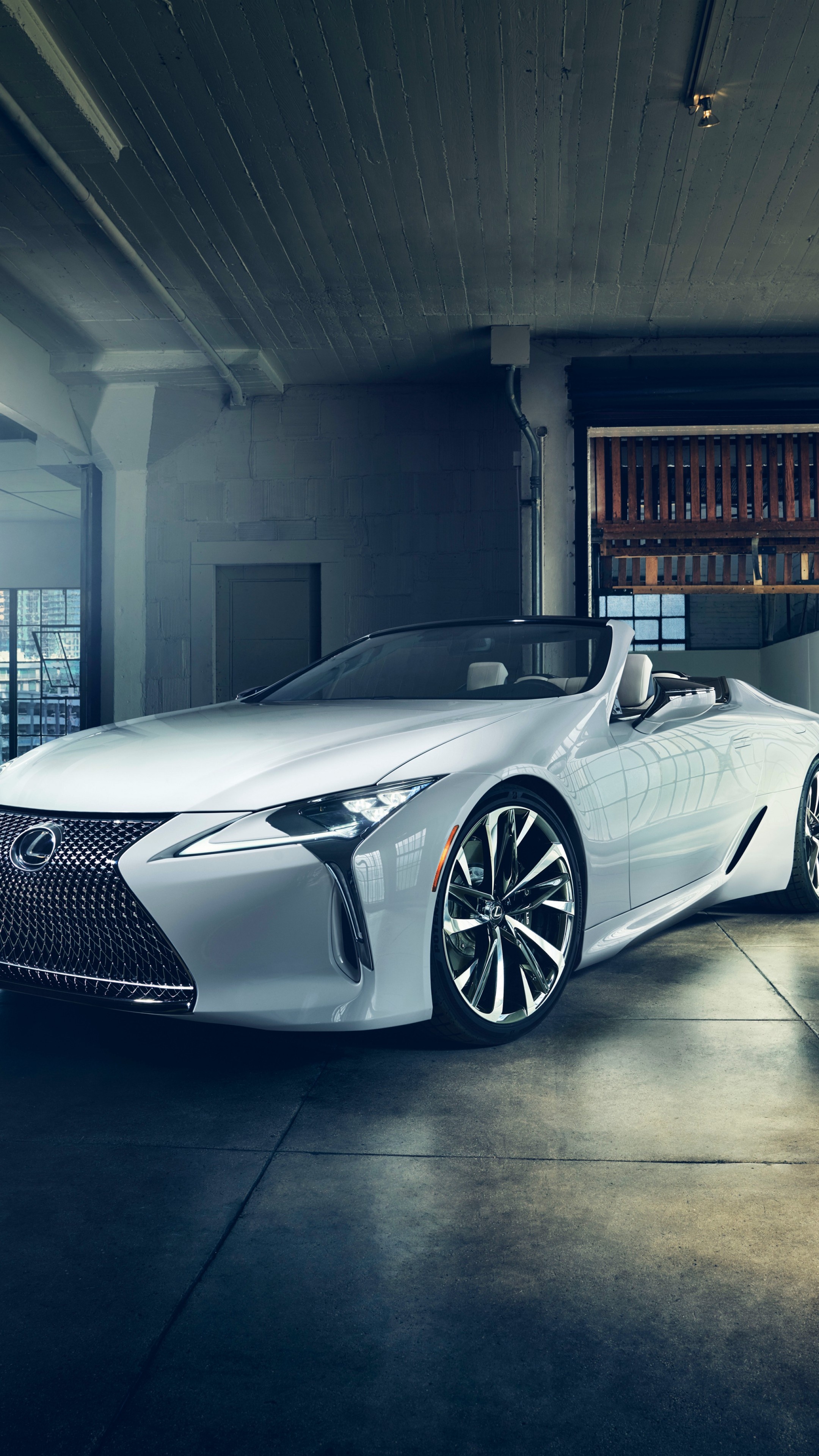 Lexus LC, Convertible model, Detroit auto show, 4k cars, 2160x3840 4K Phone