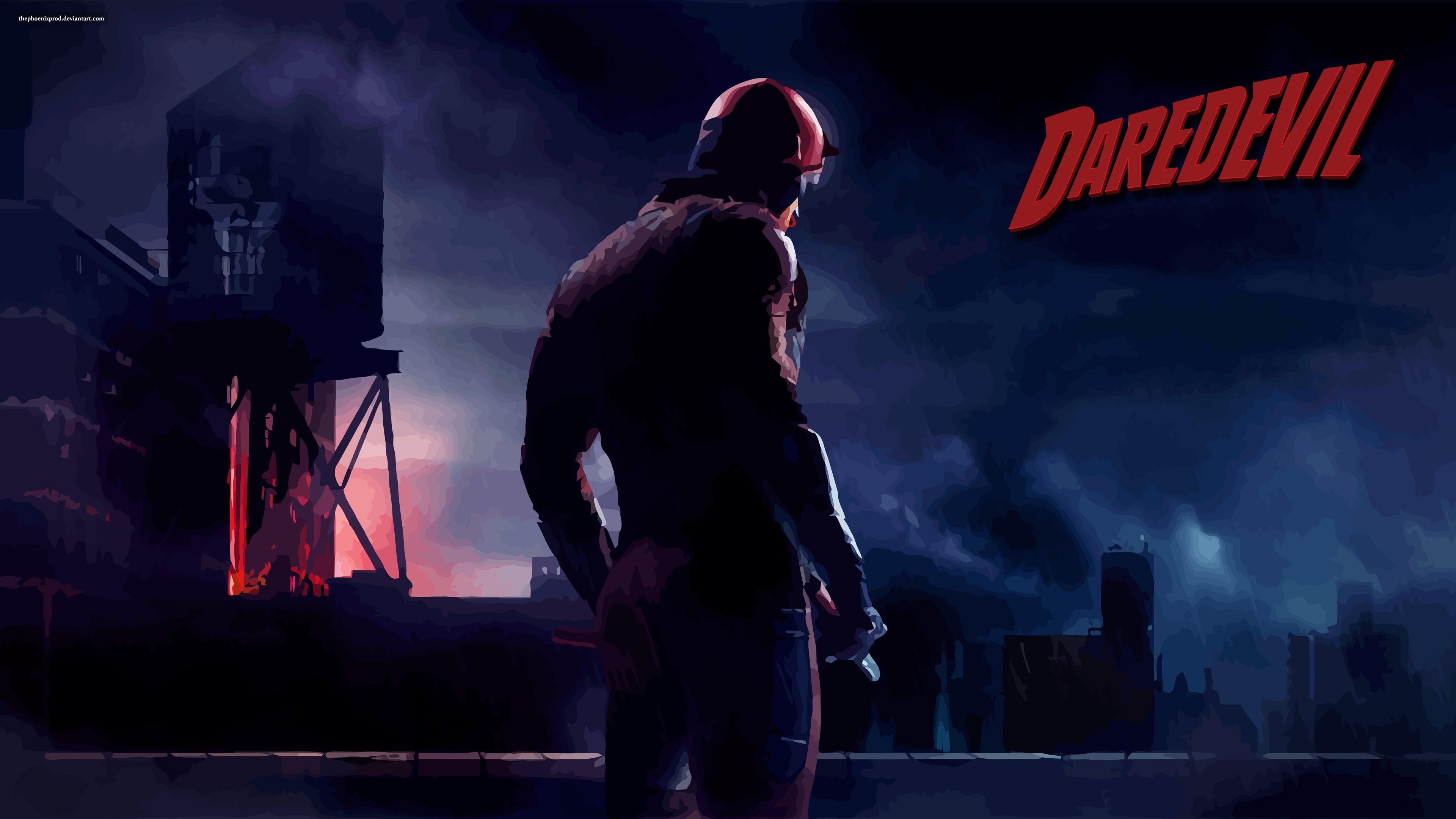 Daredevil Comics, Daredevil 10K artwork, Marvel Cinematic Universe, Daredevil, 3840x2160 4K Desktop