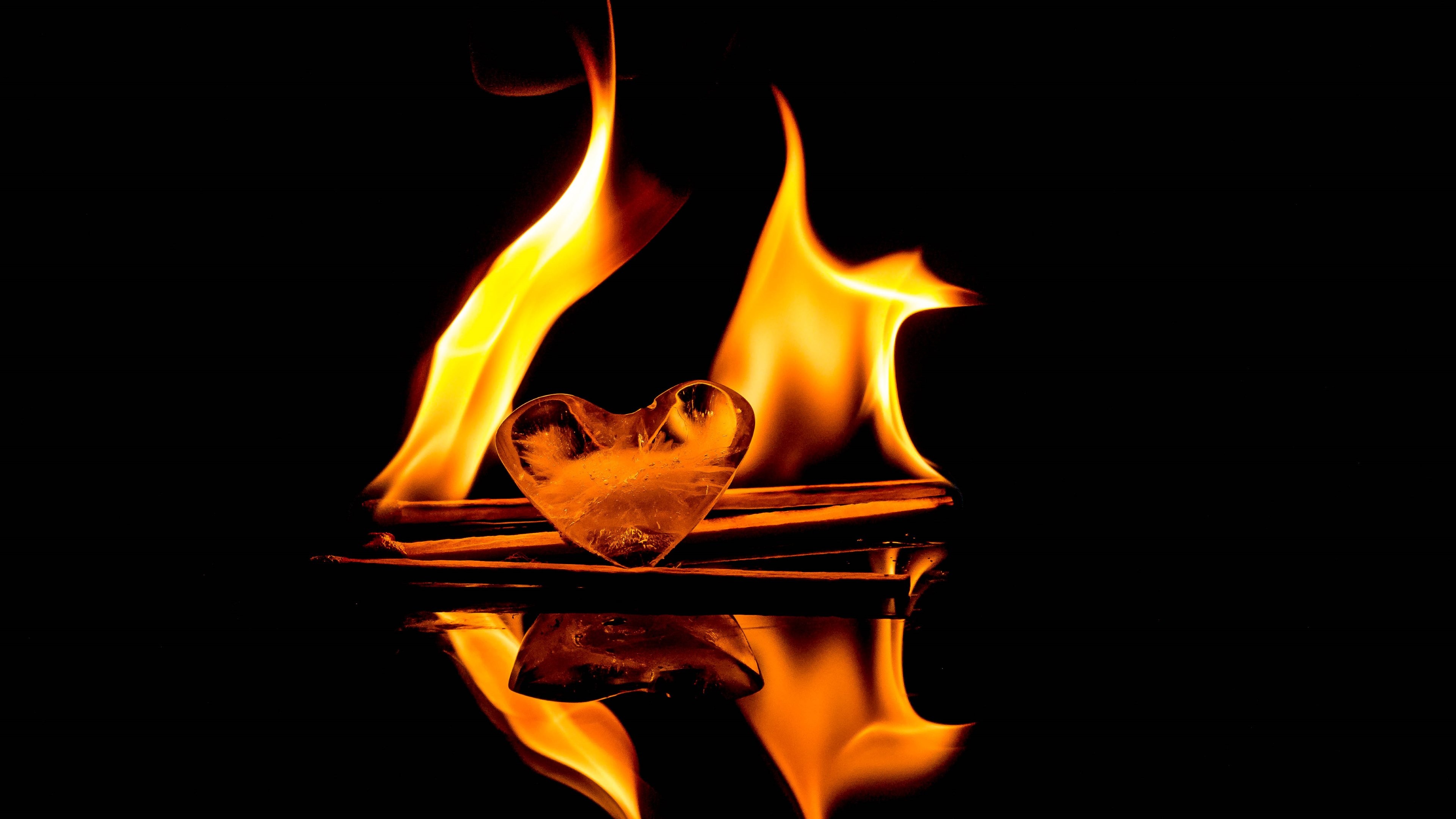 Fire 4K, Ultra HD inferno, Intense flames, Burning wallpapers, Captivating visuals, 3840x2160 4K Desktop