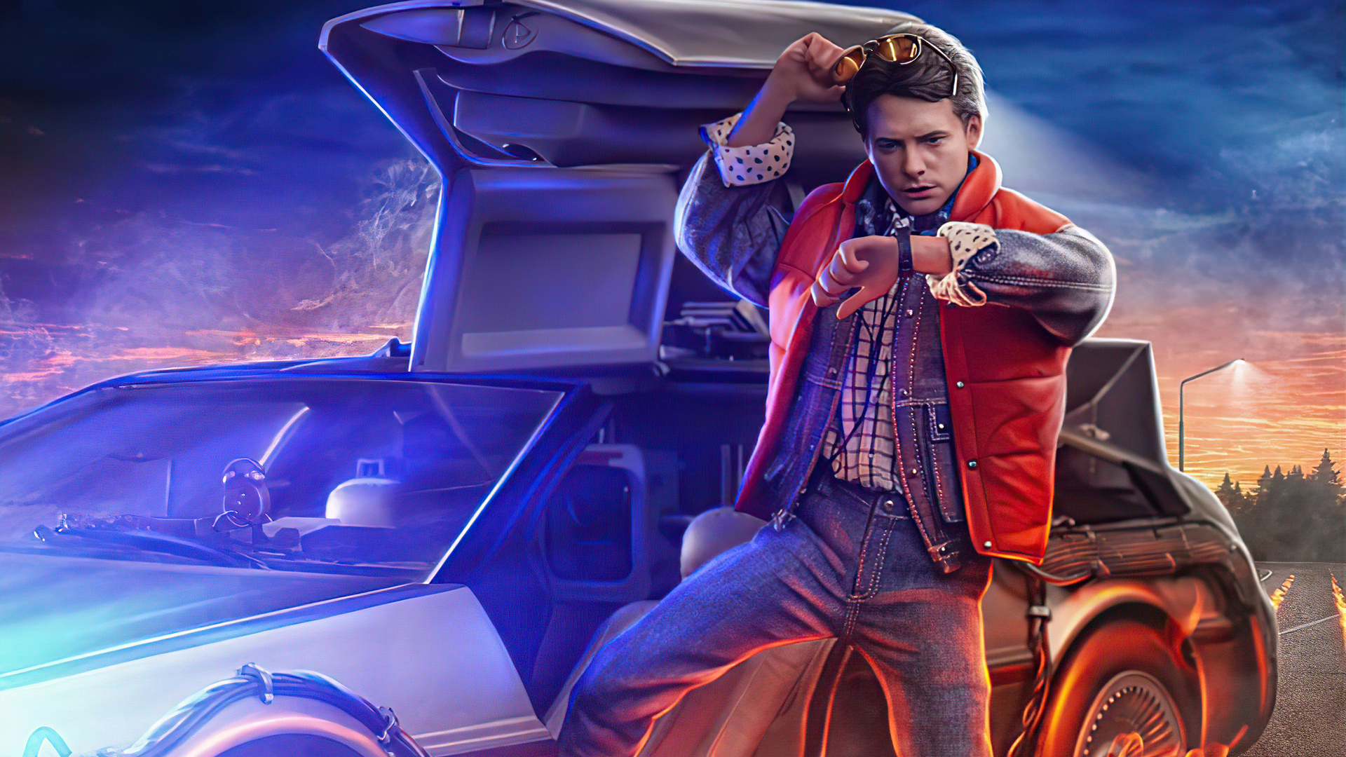 Back to the Future Marty poster, Full HD, Classic film, Vintage style, 1920x1080 Full HD Desktop