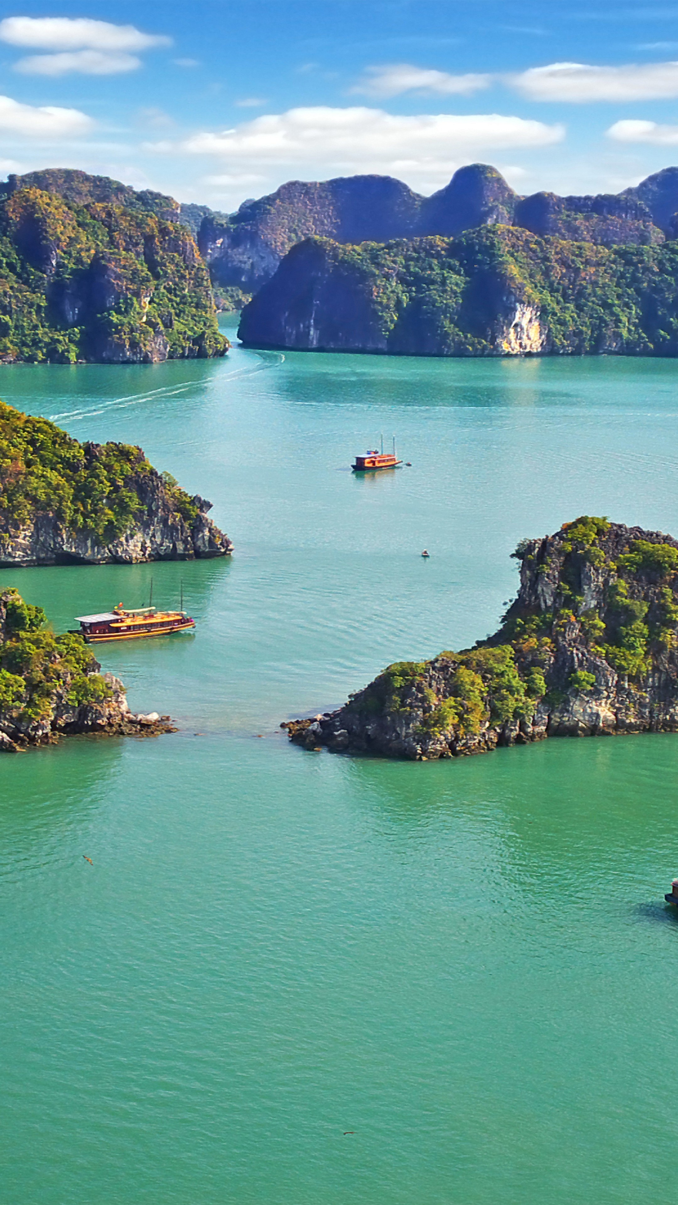 Halong Bay, Picturesque landscapes, Magnificent bay, Natural wonders, 2160x3840 4K Phone