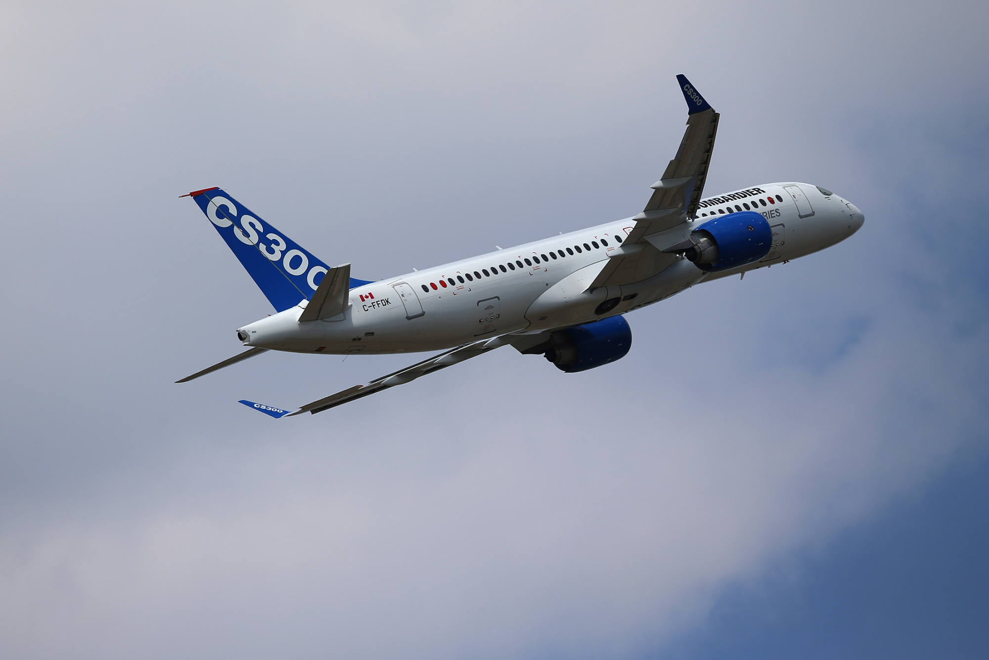 Bombardier CS300, Delivering excellence, Air Canada's choice, Game-changing aircraft, 2000x1340 HD Desktop