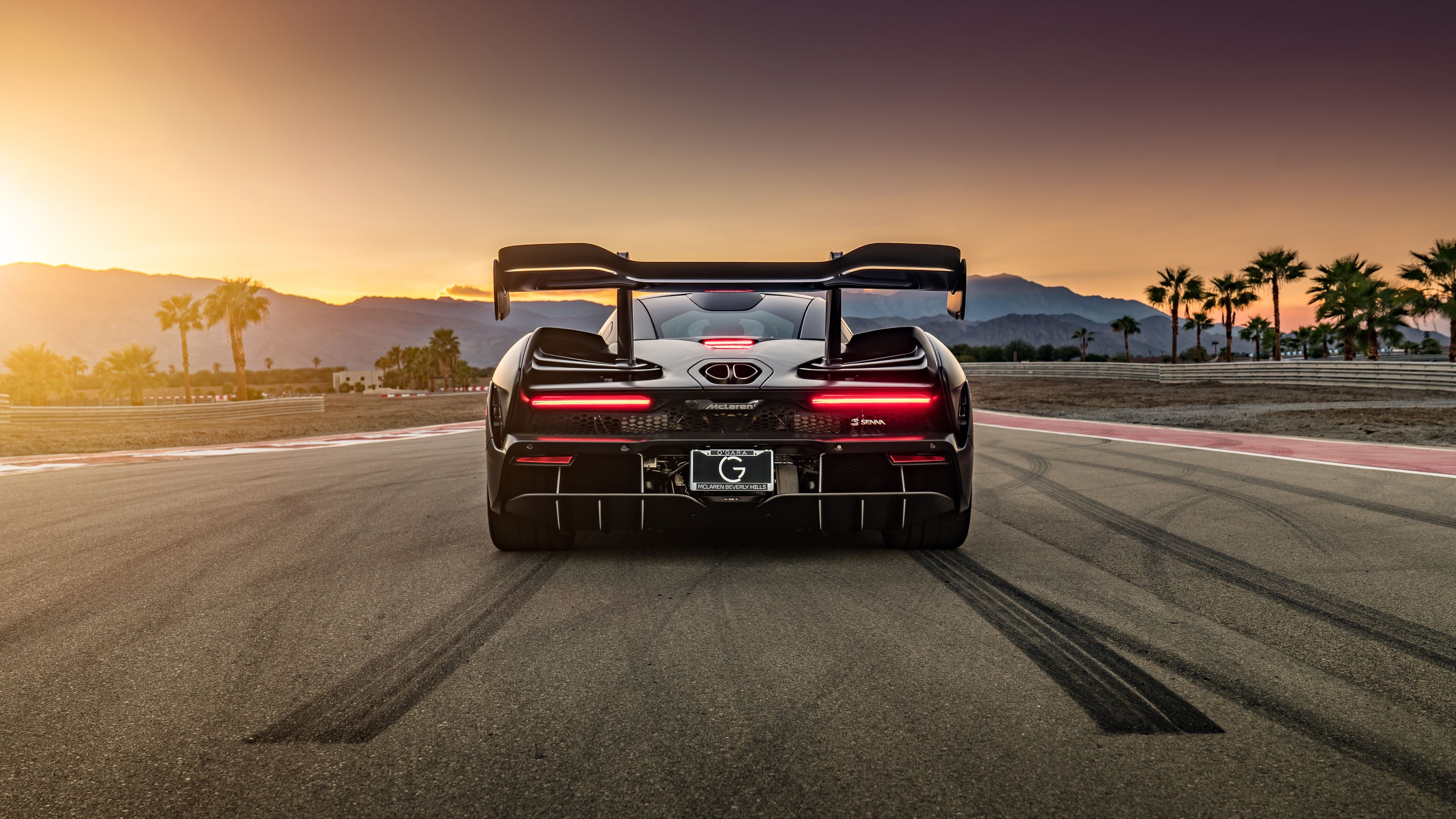McLaren Senna, Rear view beauty, 4K resolution, Exquisite details, 3840x2160 4K Desktop