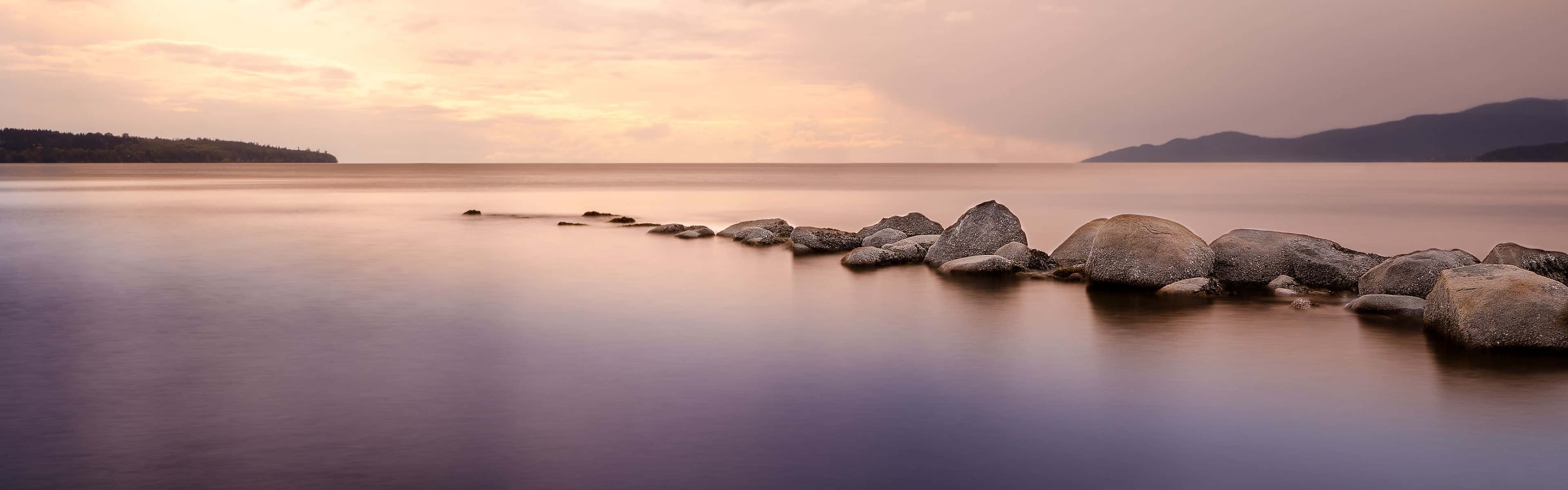 Tranquil waters, Dual Monitor Wallpaper, 3840x1200 Dual Screen Desktop