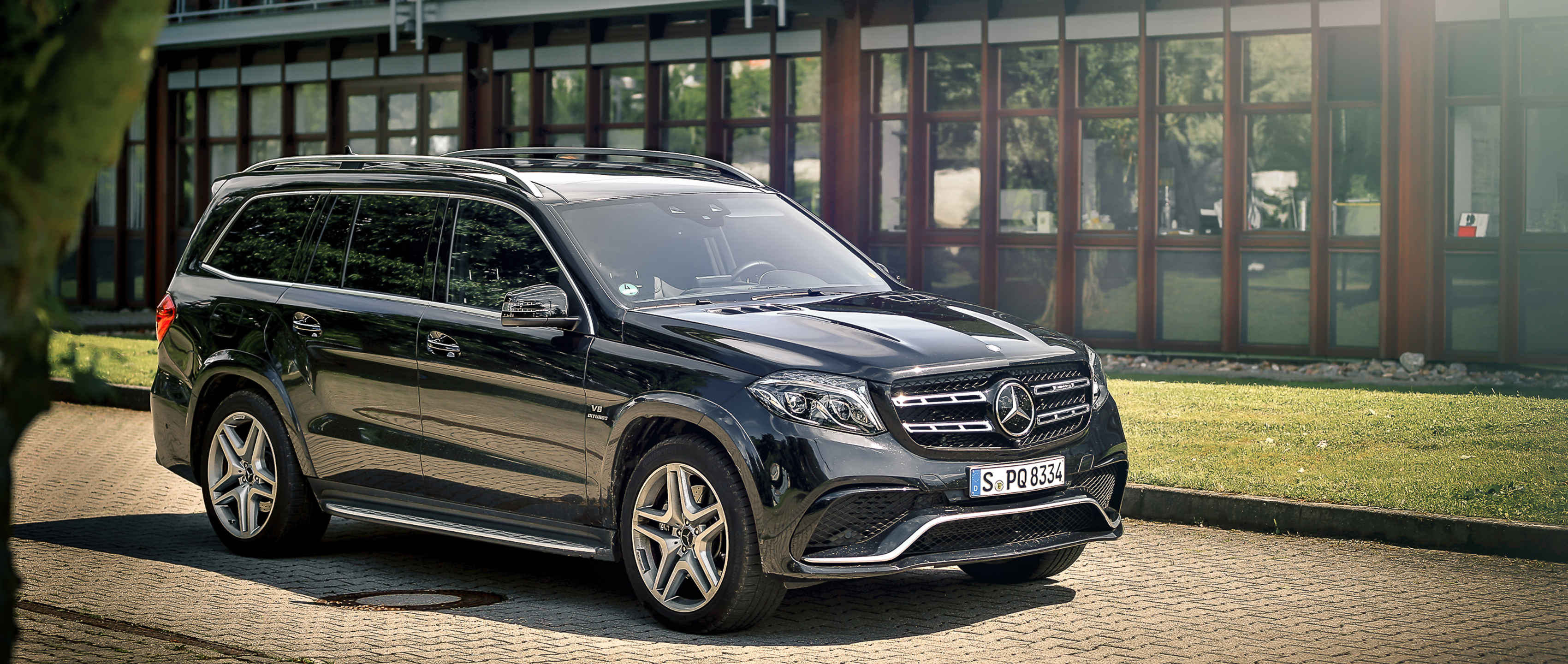 Mercedes AMG, GLS 63, Wallpaper, MBSocialCar, 3400x1440 Dual Screen Desktop