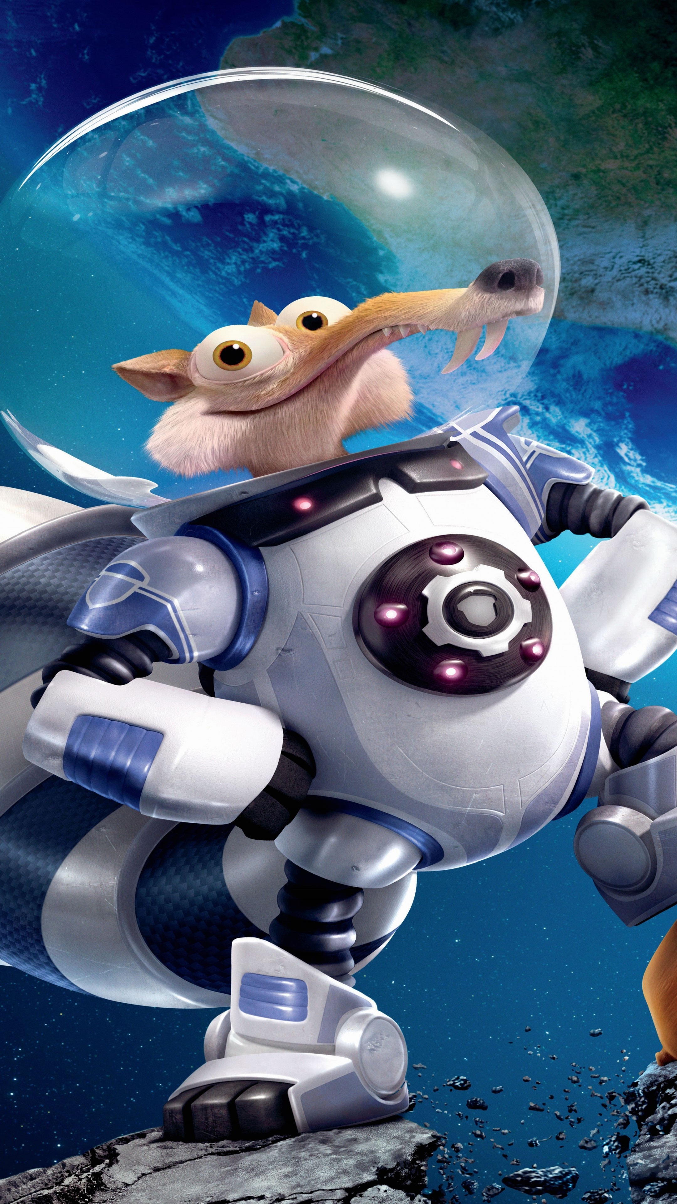 Ice Age, Collision course, Squirrel antics, Animated adventure, 2160x3840 4K Phone