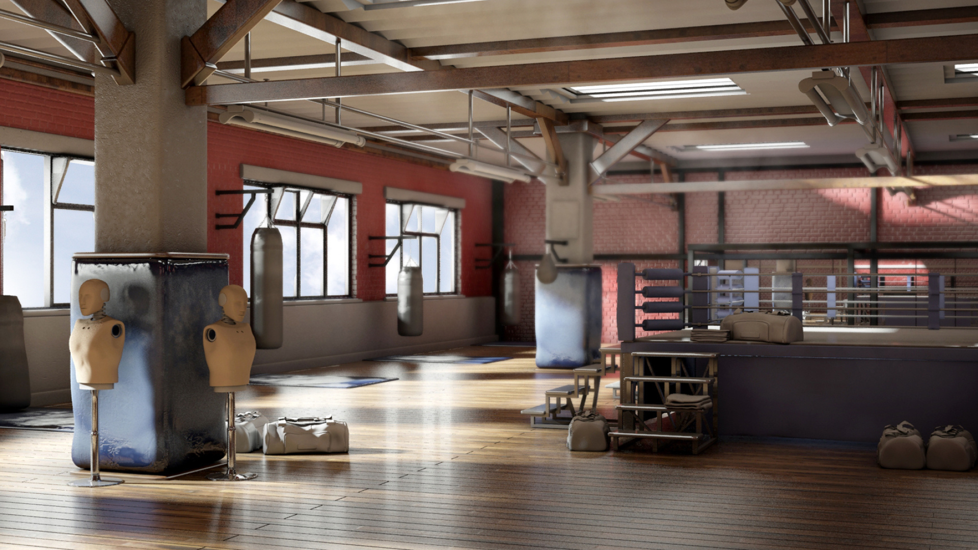 Boxing Gym, Gym Wallpaper, 1920x1080 Full HD Desktop