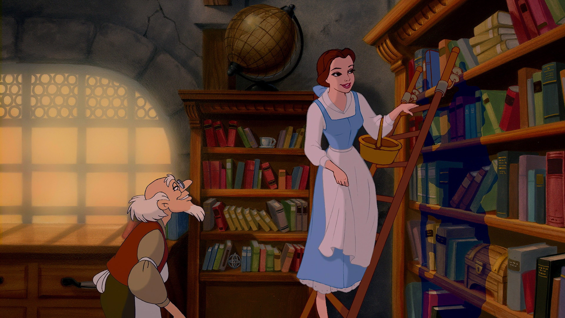 Bookseller, Belle (Disney) Wallpaper, 1920x1080 Full HD Desktop