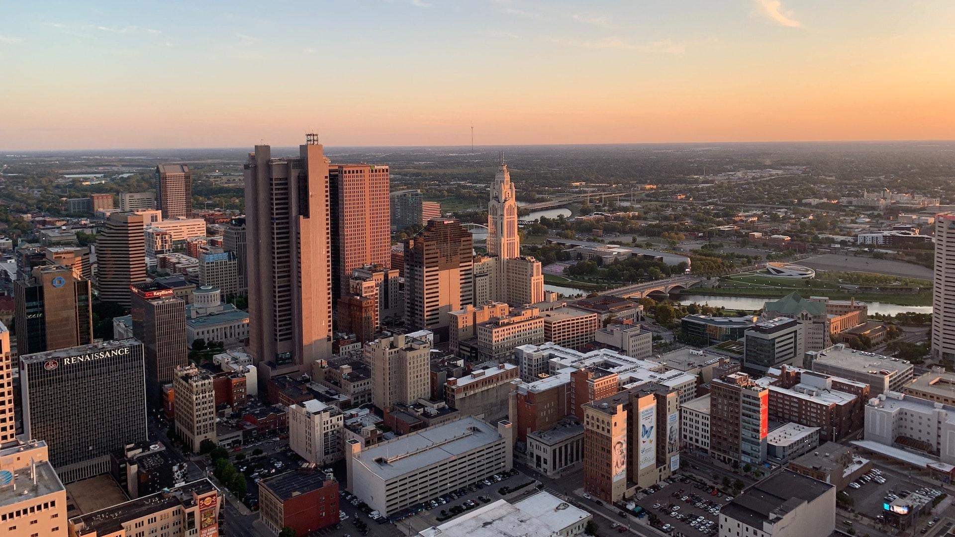 Columbus, Skyline, Travels, Emerging, 1920x1080 Full HD Desktop