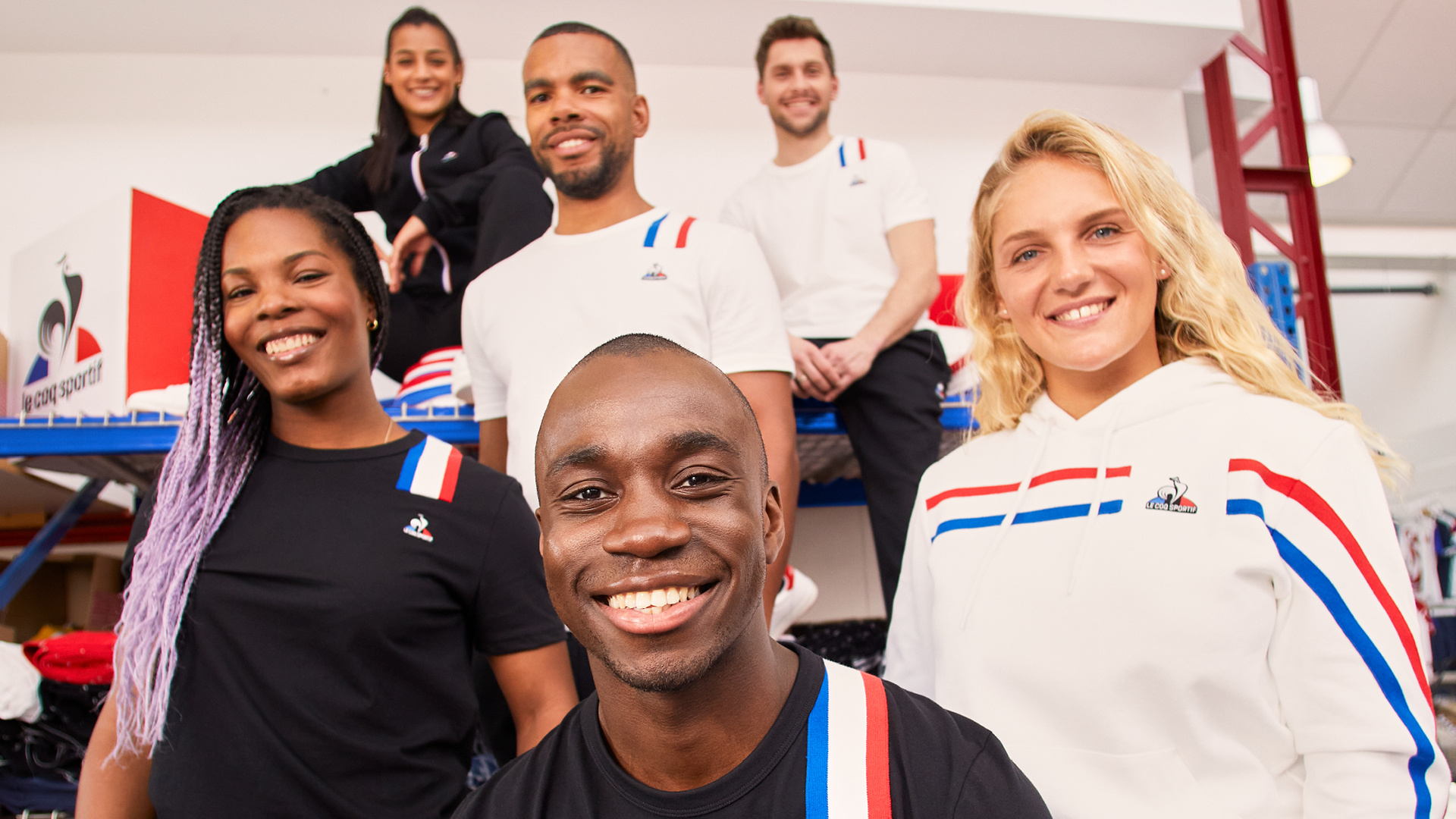 Axelle Etienne, Le Coq Sportif, Tricolore, France, 1920x1080 Full HD Desktop