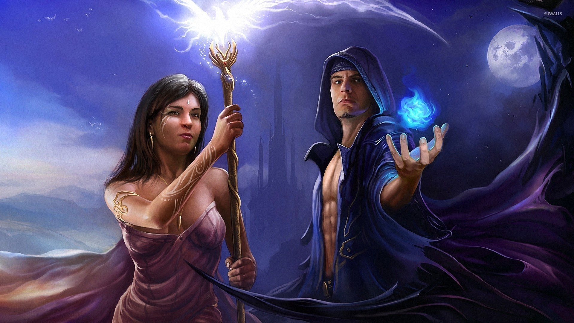 Mage, Fantasy wallpapers, Immersive designs, Digital artwork, 1920x1080 Full HD Desktop