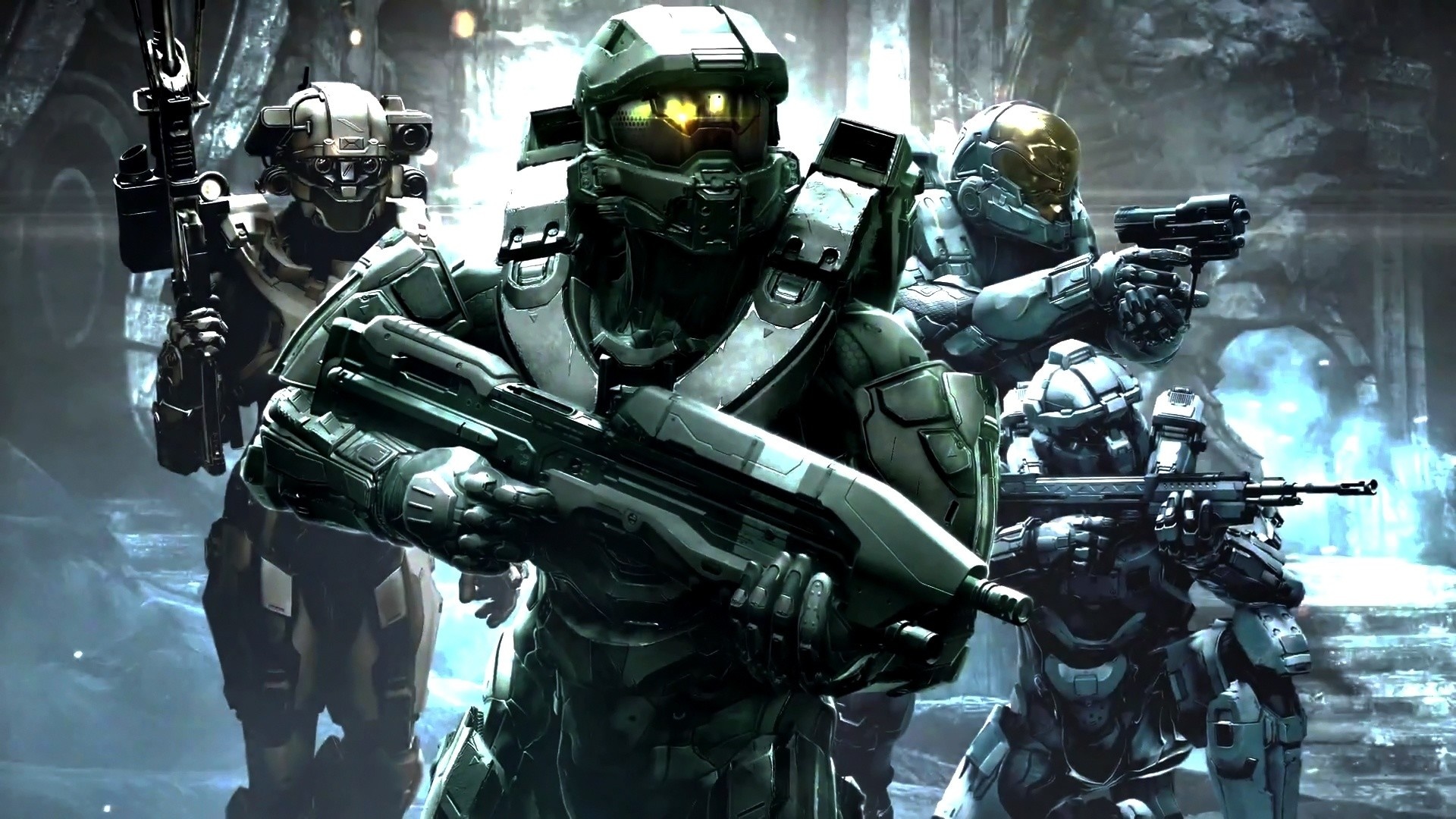 Master Chief, Legendary warrior, Intense battles, Epic landscapes, 1920x1080 Full HD Desktop