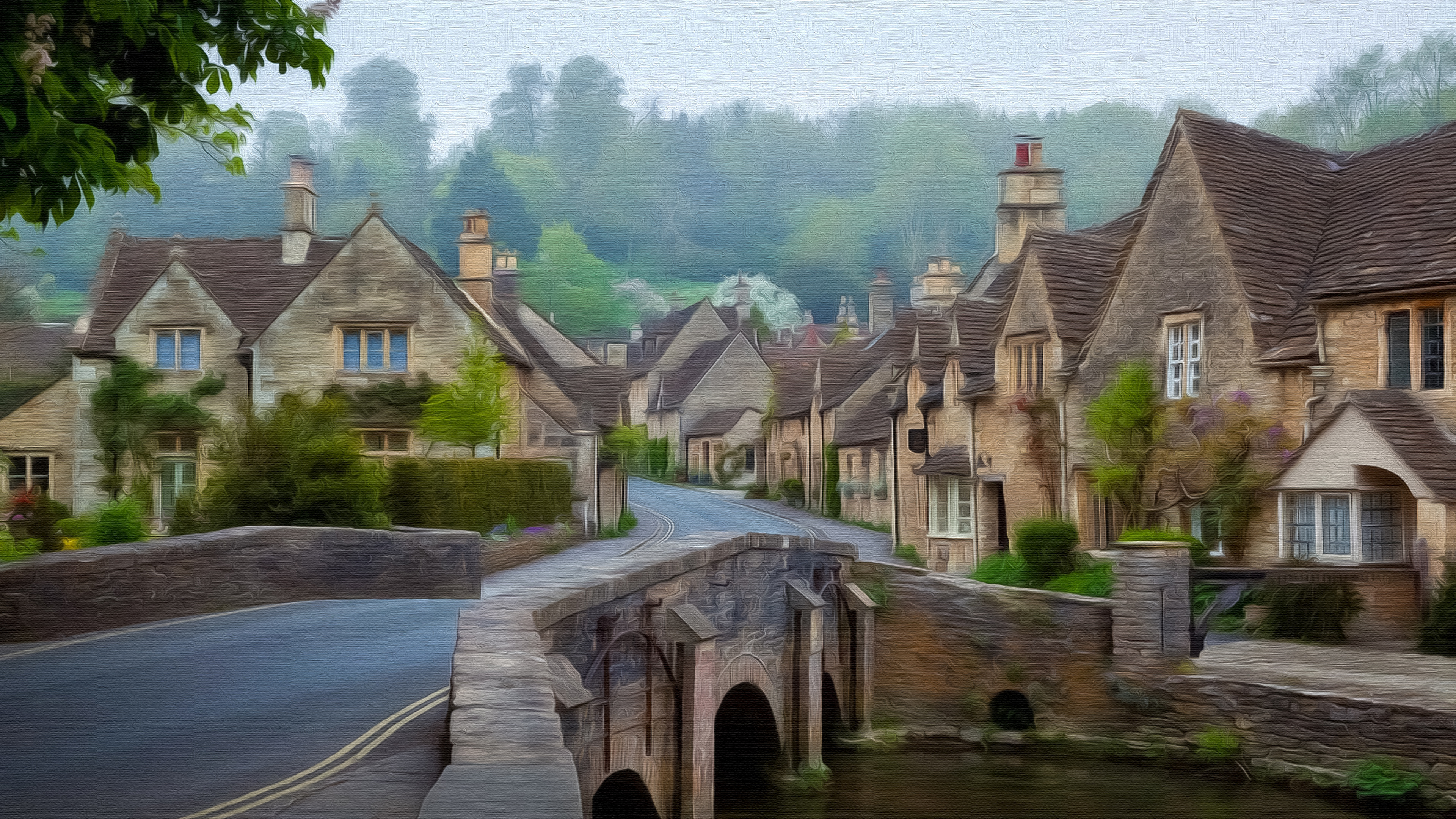Cotswolds countryside, Charming village, Serene landscapes, Peaceful ambiance, 3840x2160 4K Desktop