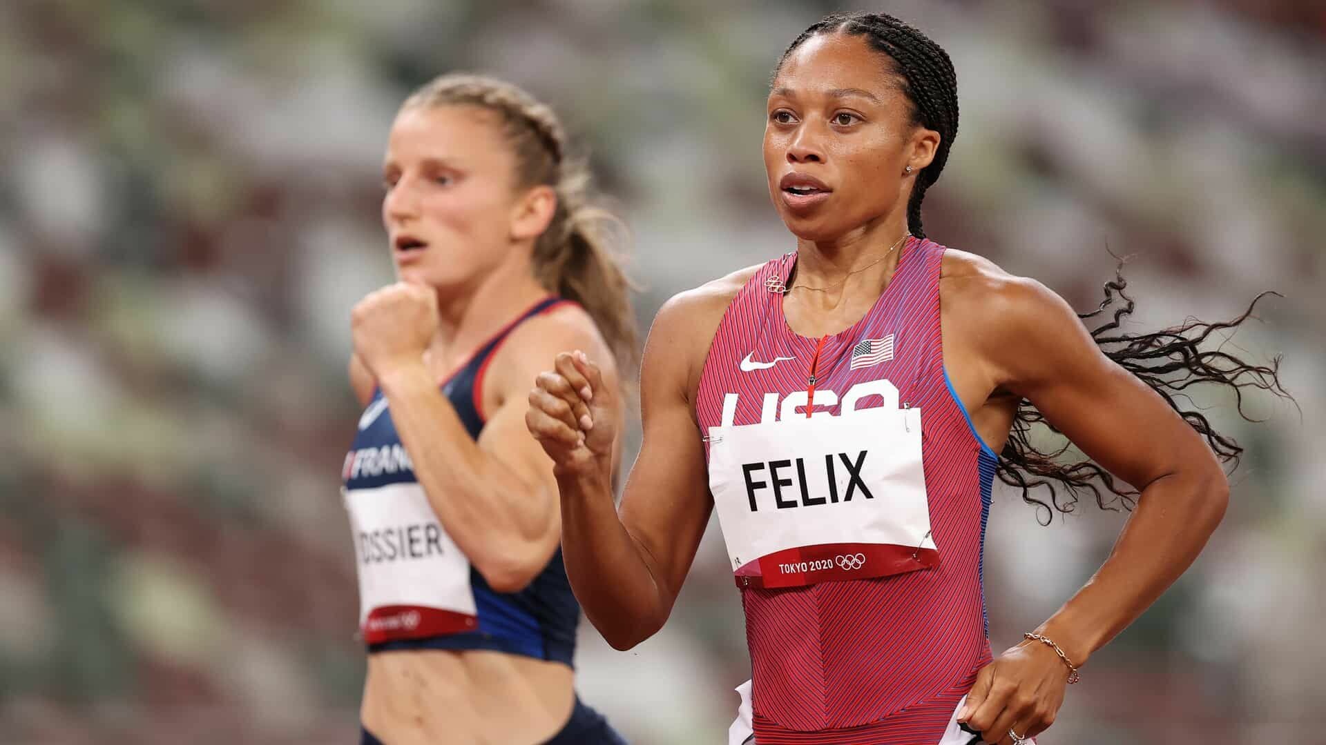 Allyson Felix, Season best, 400m semi, Sports final, 1920x1080 Full HD Desktop