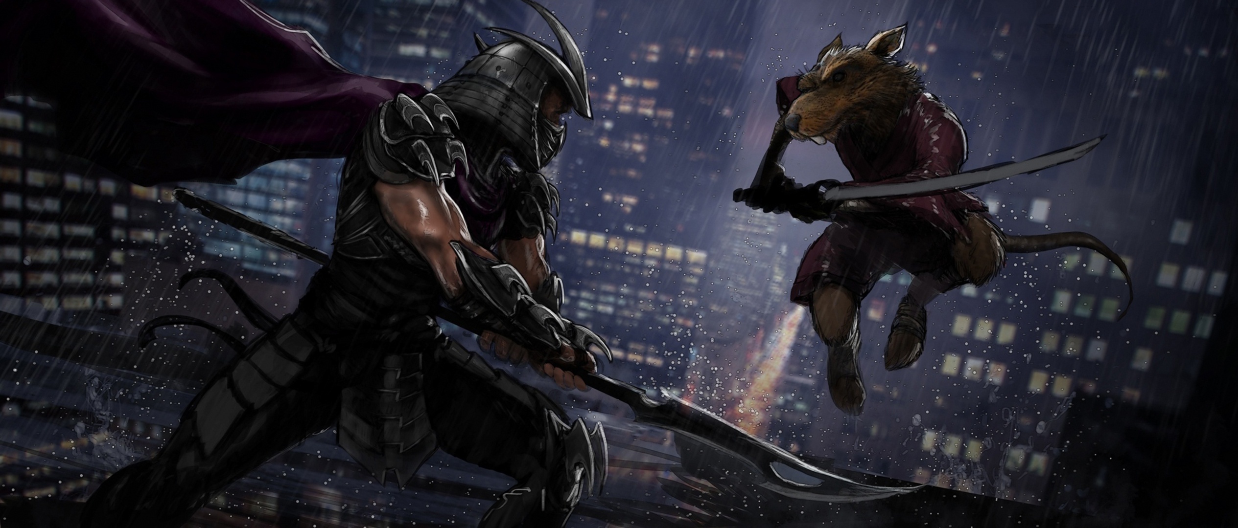 Splinter Movie, TMNT, HD Wallpapers, 2530x1080 Dual Screen Desktop