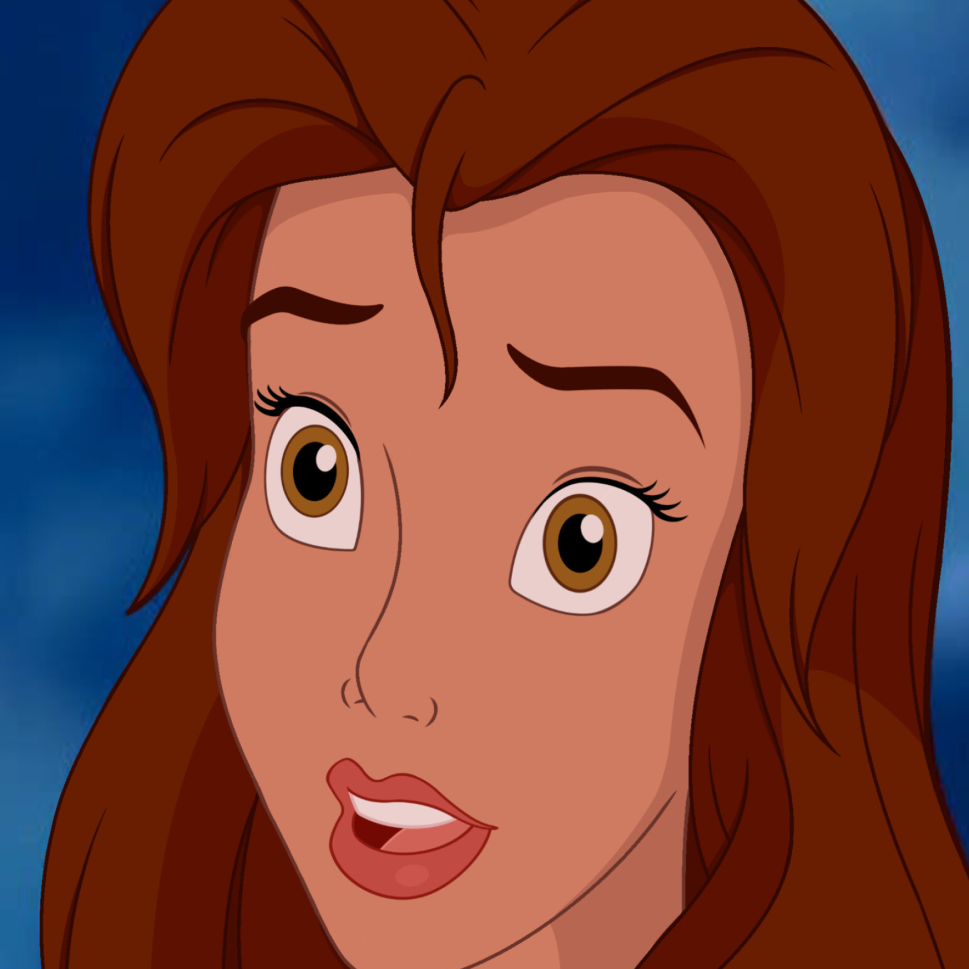 Close-up, Belle (Disney) Wallpaper, 1920x1920 HD Phone