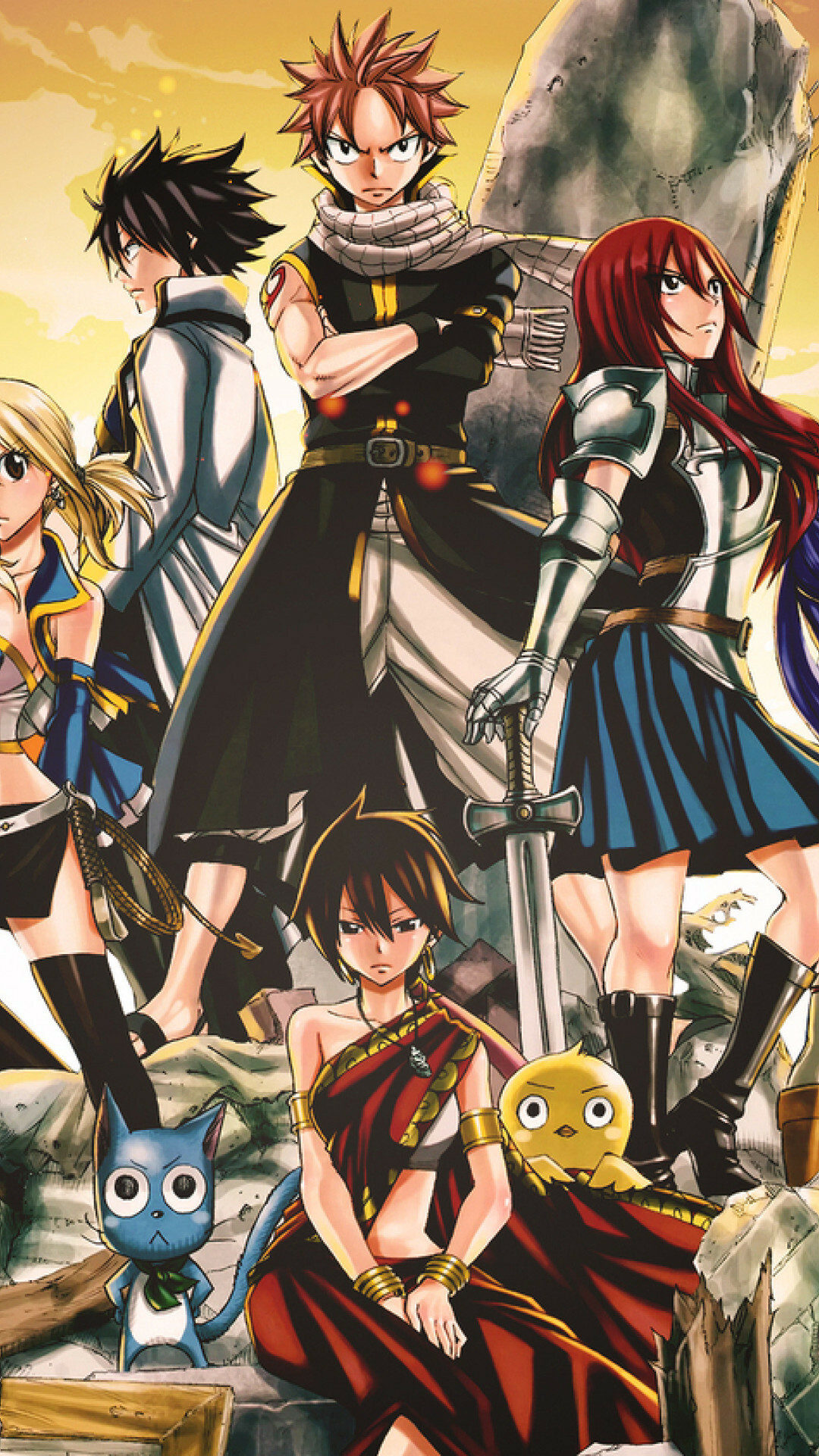Fairy Tail wallpaper, iPhone, 1080x1920 Full HD Phone