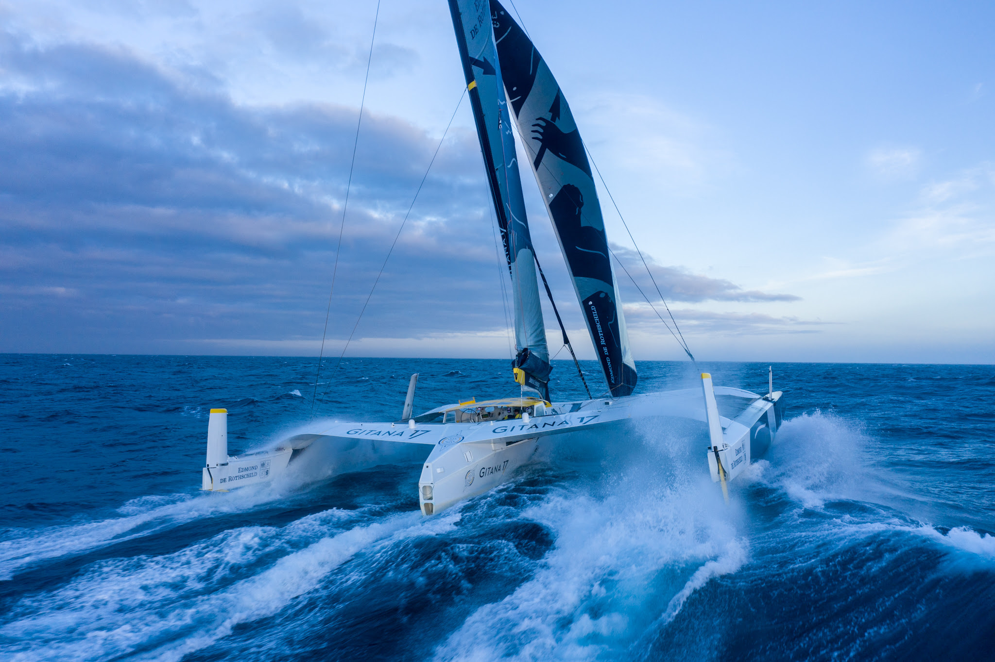 Catamaran, Jules Verne Trophy, Gitana racing, Truncated attempt, 2050x1370 HD Desktop