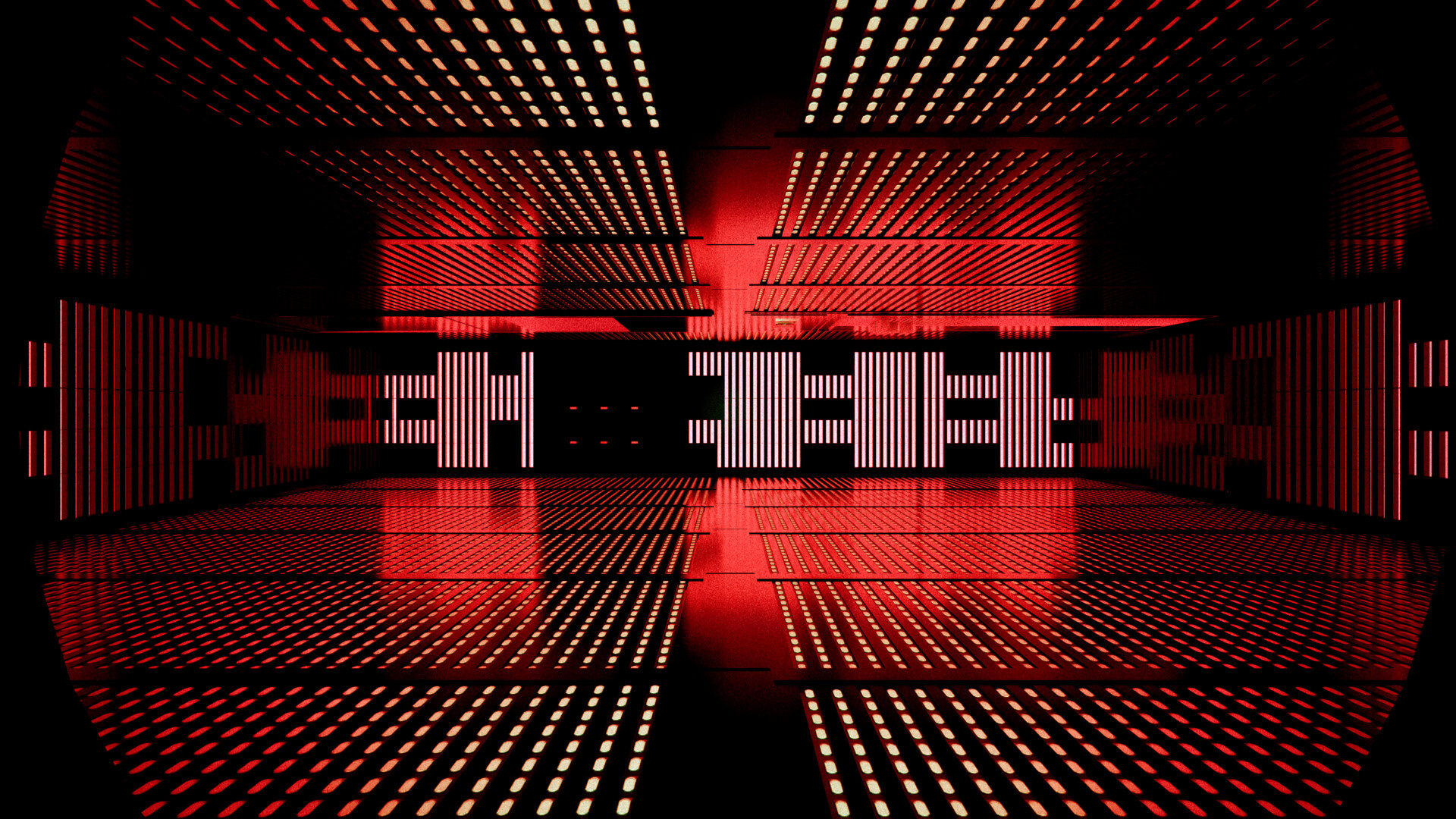 HAL 9000 design, Space Odyssey 3D, Futuristic environment, Artstation rendering, Kubrick's vision, 1920x1080 Full HD Desktop