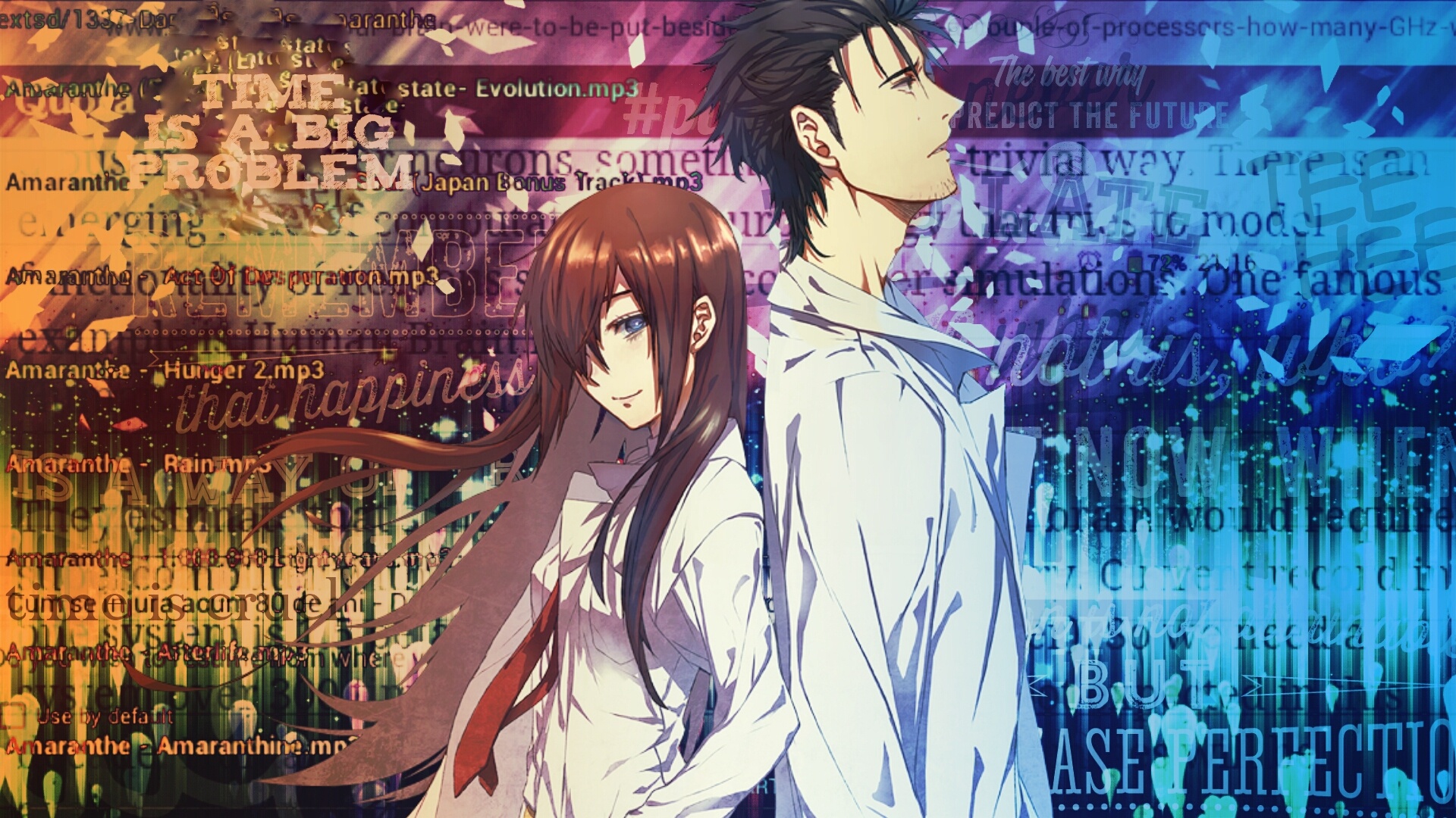 Steins; Gate anime, HD wallpapers, 4K resolution, Time-travel theme, 1920x1080 Full HD Desktop