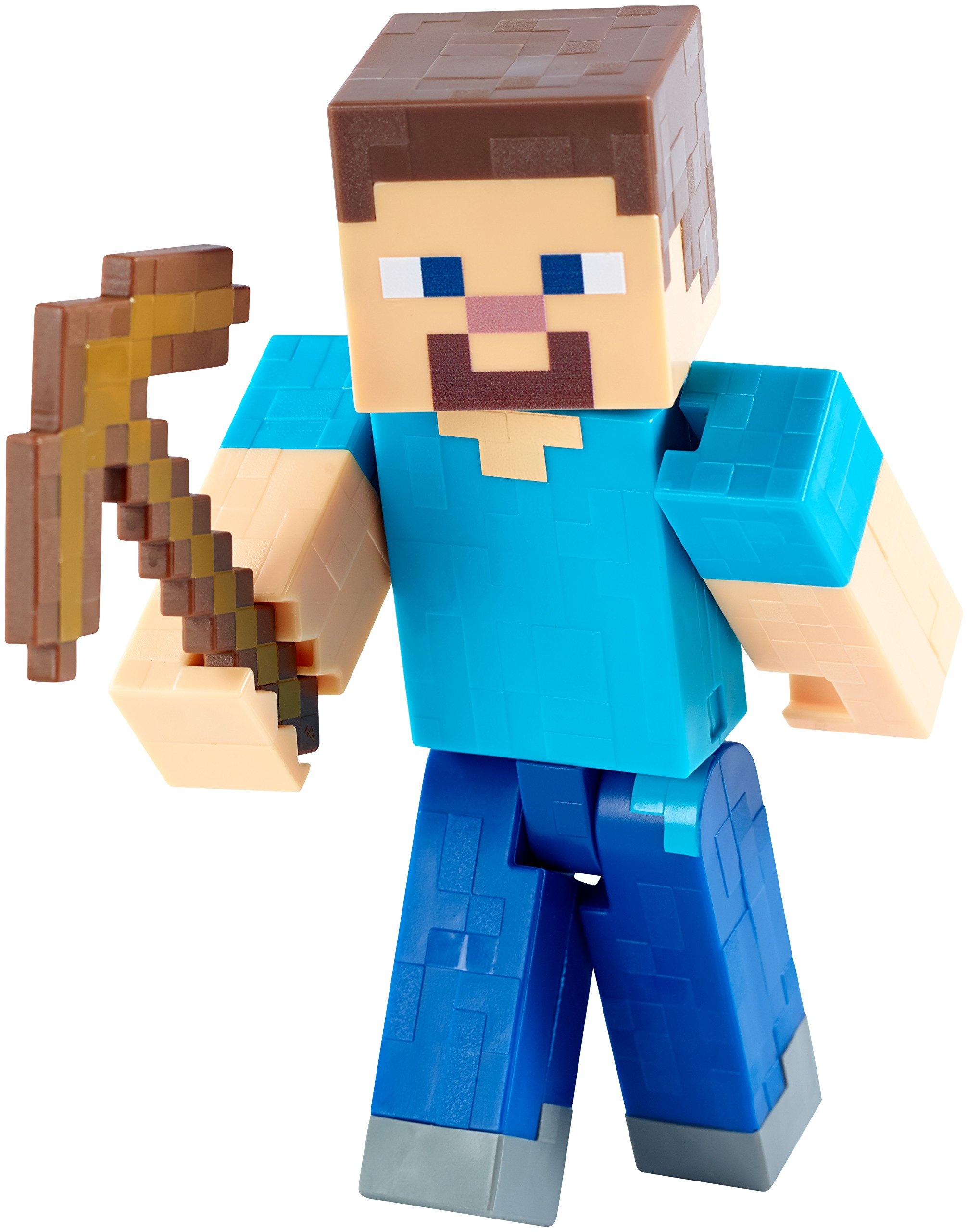 Steve Minecraft action figure, Wooden pickaxe toy accessory, Minecraft, HD Phone wallpaper