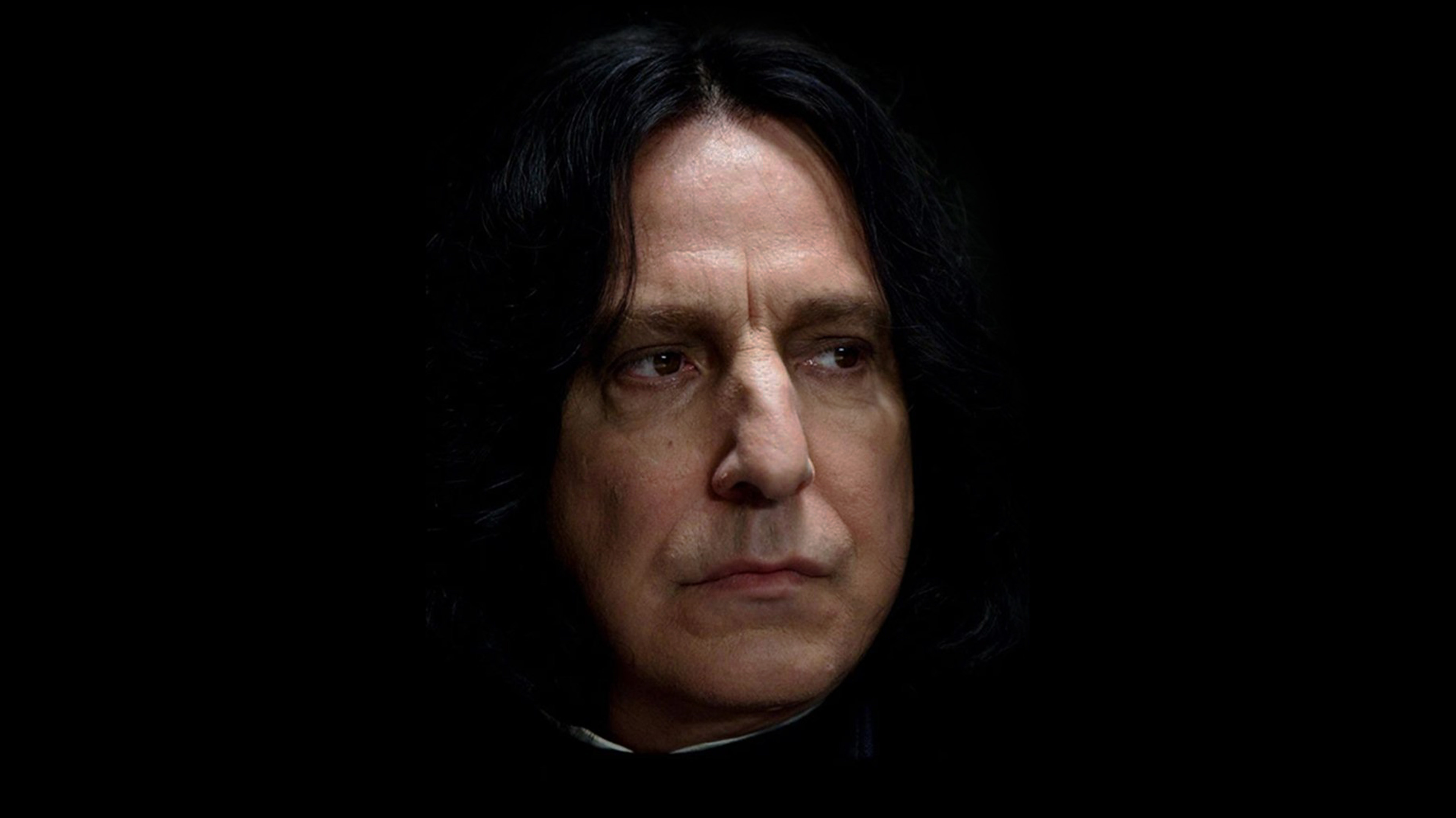 Snape, Harry Potter, Alan Rickman, Dark, 3840x2160 4K Desktop