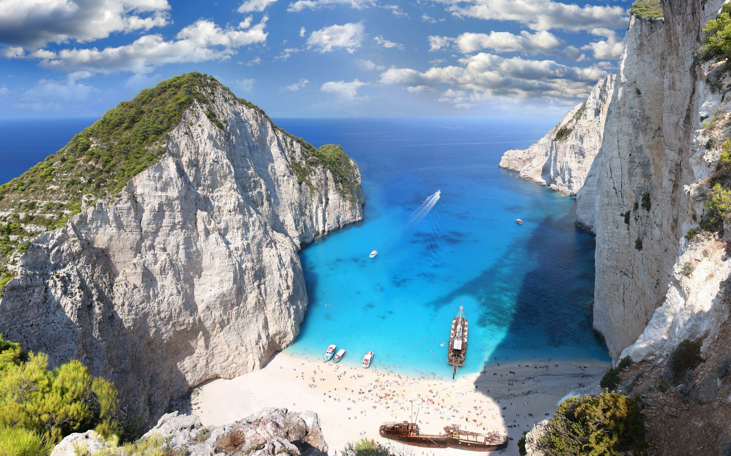 Navagio Beach, Greece Wallpaper, 2880x1800 HD Desktop