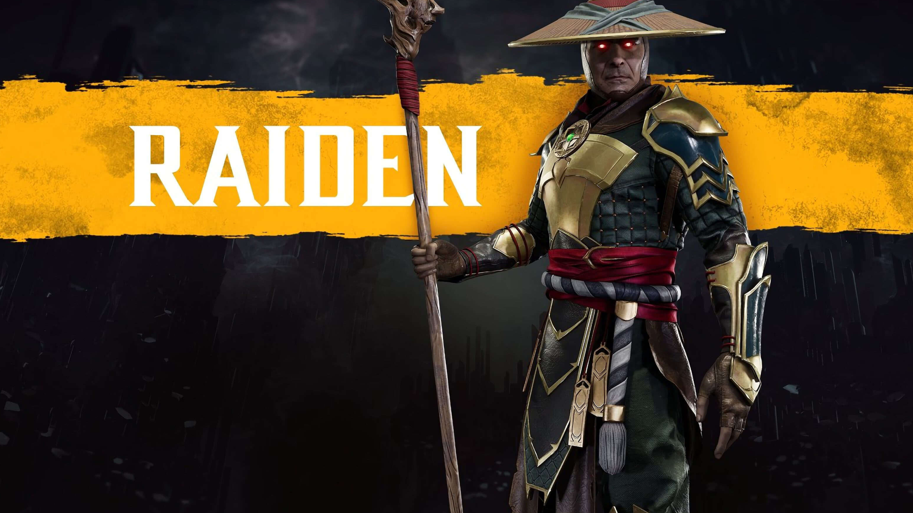 MK11 Raiden, Intense visuals, Gaming fandom, Deadly lightning, 3840x2160 4K Desktop