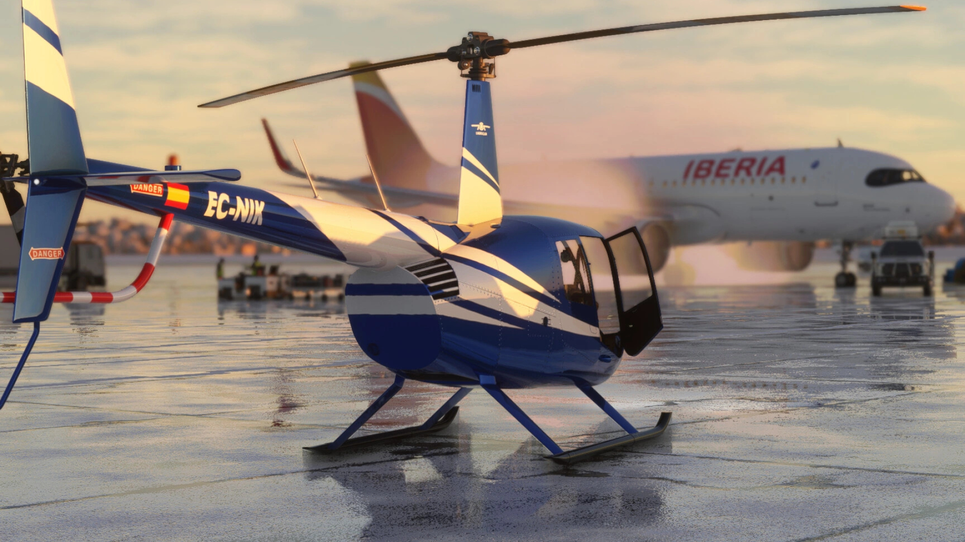 Robinson Helicopters, R44 Raven II, Microsoft flight simulator, 1920x1080 Full HD Desktop