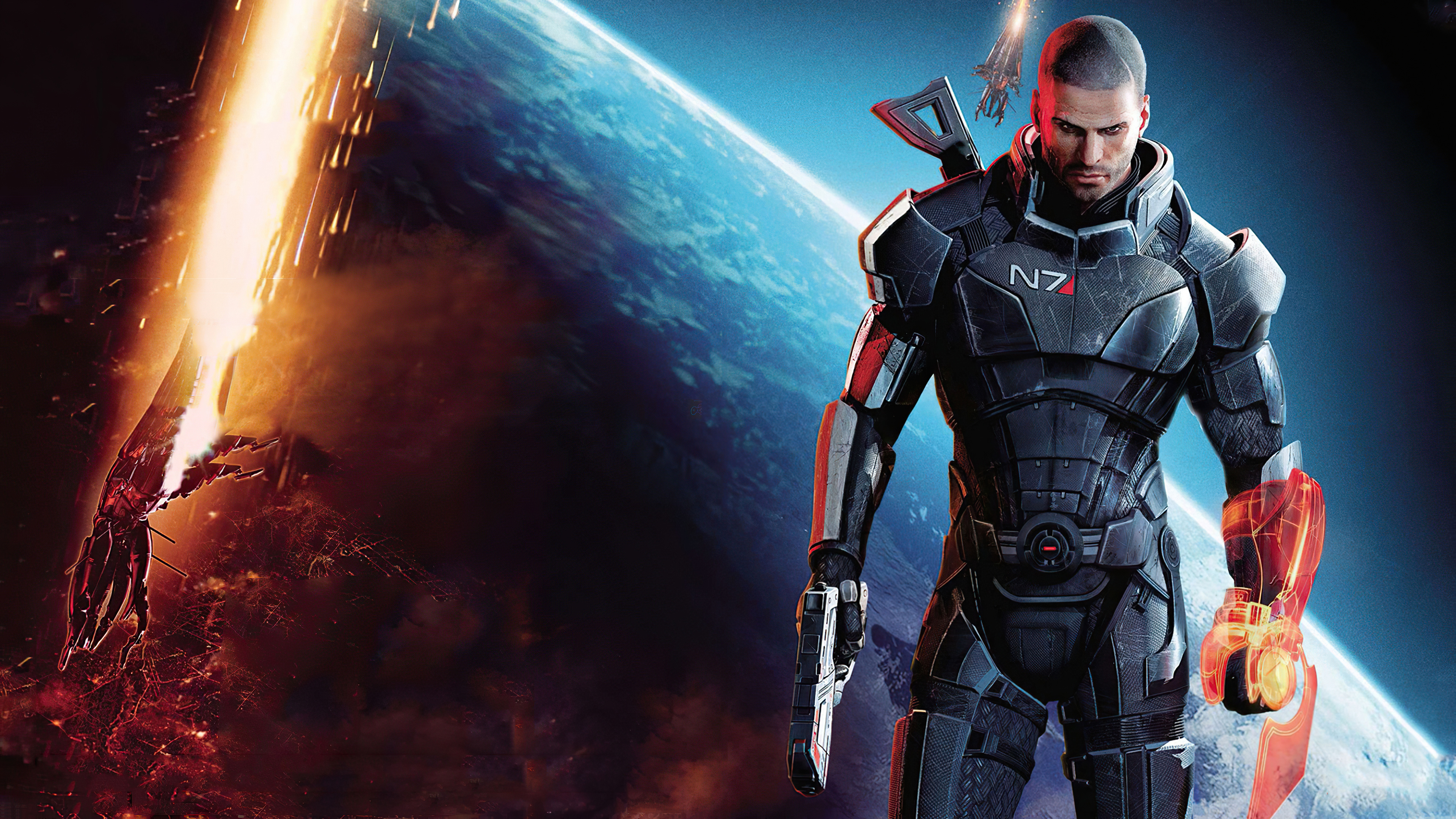 Commander Shepard, Mass Effect 3 Wallpaper, 3840x2160 4K Desktop