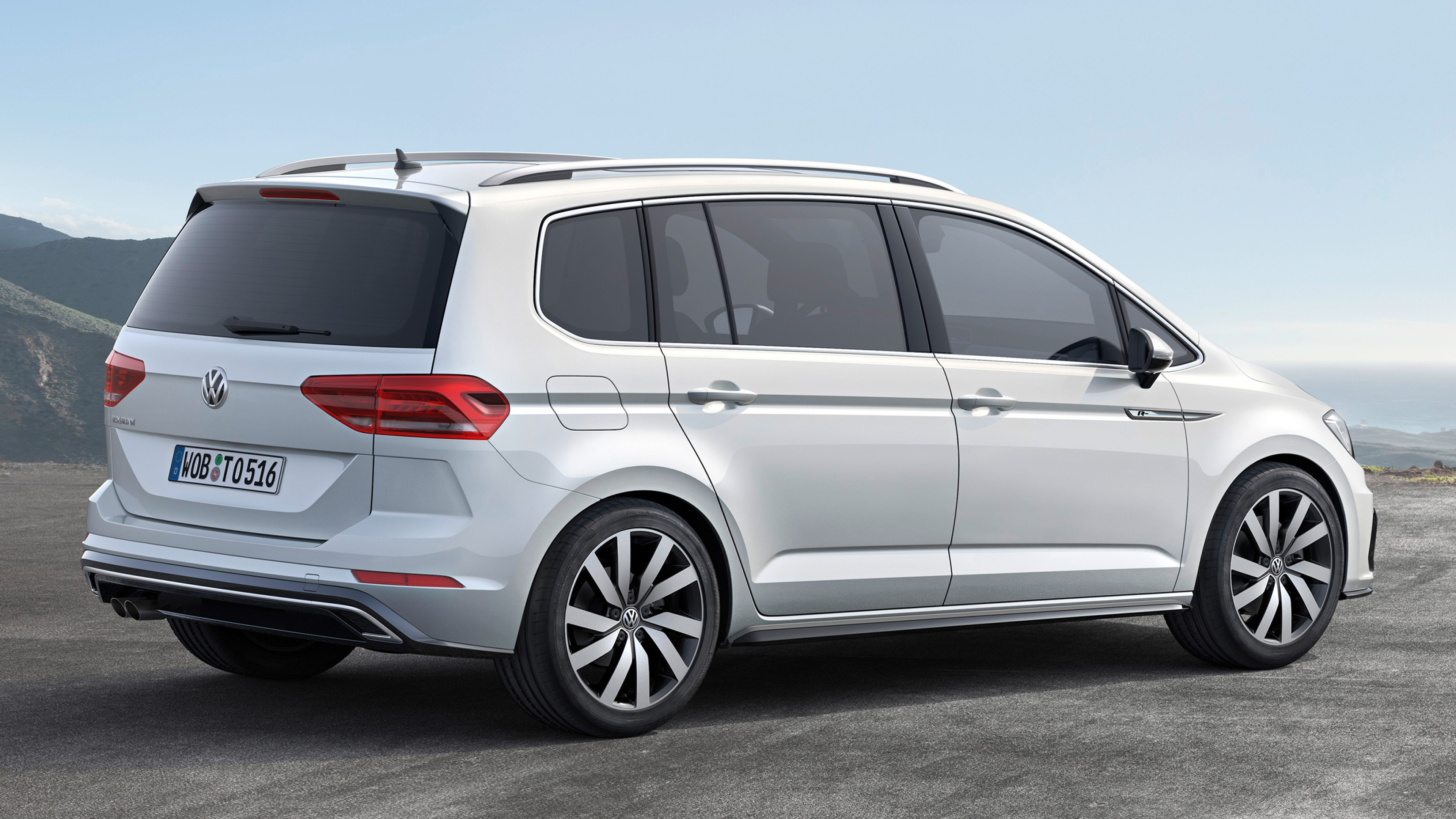 Volkswagen Touran, Volkswagen Touran R Line, 2015, 3840x2160 4K Desktop