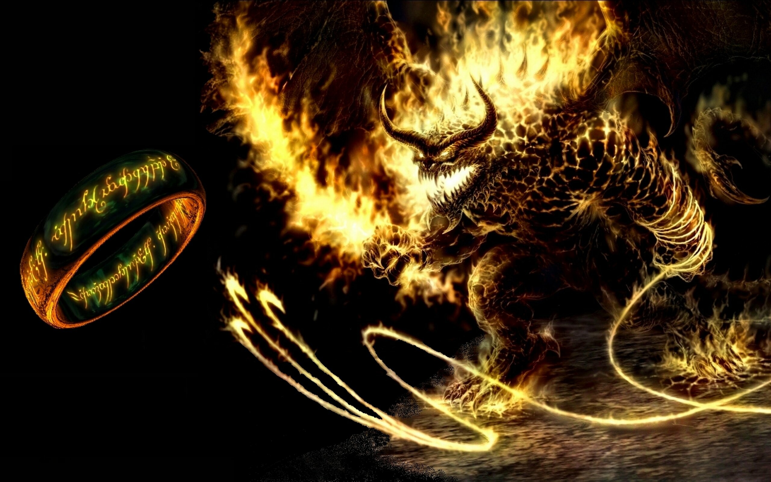 Balrog, The Lord of the Rings Wallpaper, 2560x1600 HD Desktop