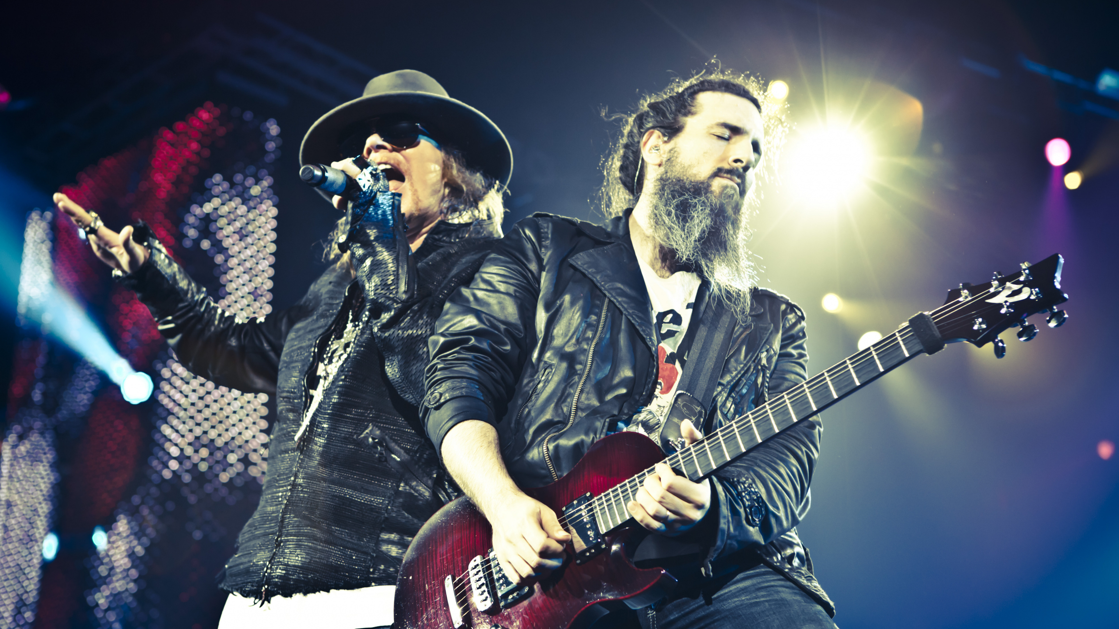 Axl Rose and Ron Thal, Guns N' Roses Wallpaper, 3840x2160 4K Desktop