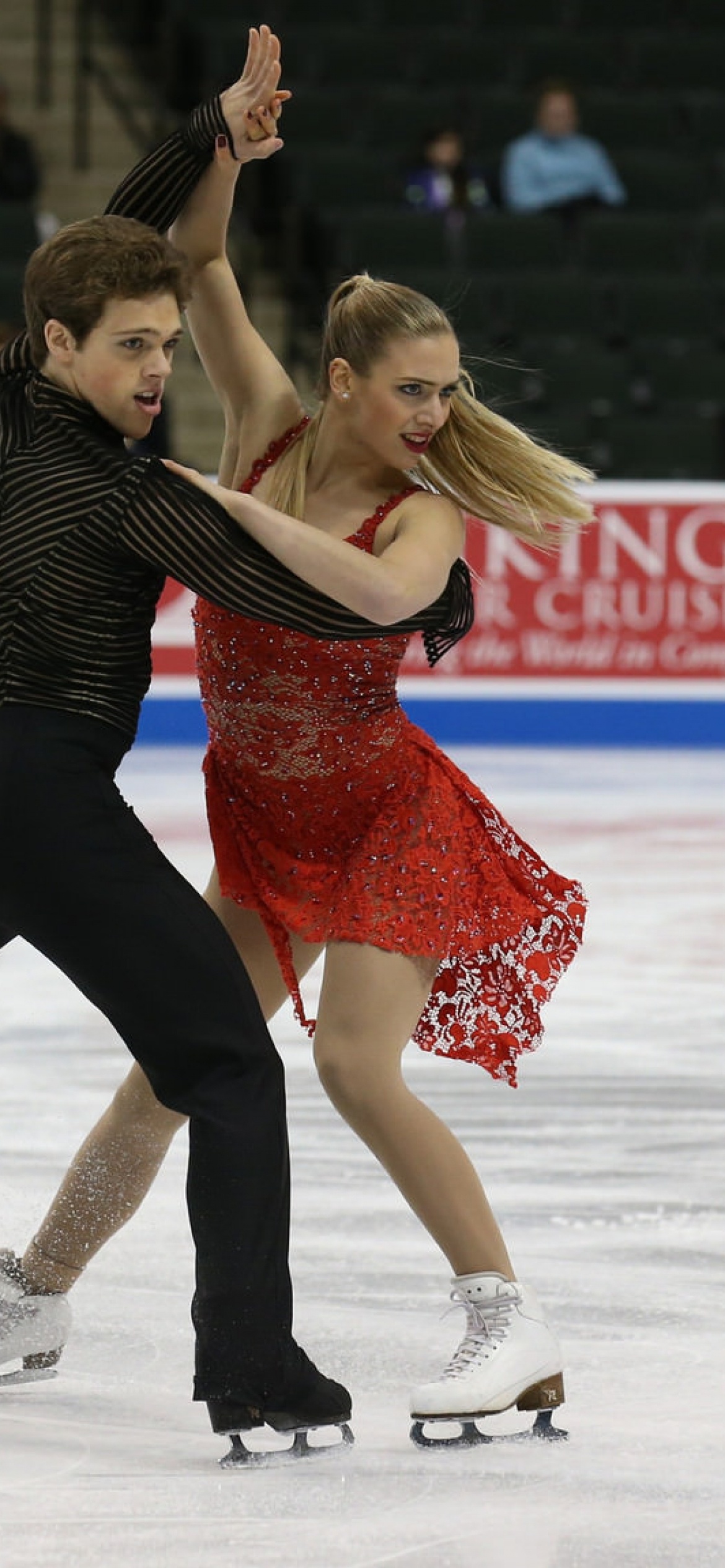 Michael and Rachel Parsons, Ice Dancing Wallpaper, 1170x2540 HD Phone