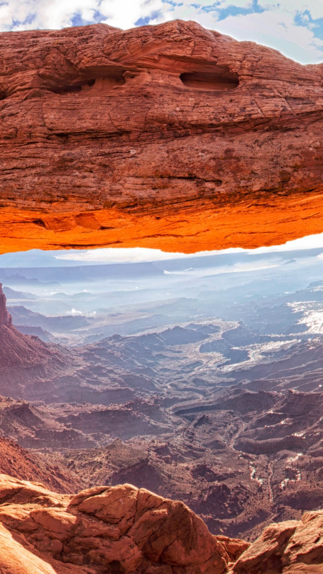 Mesa Arch, Geology wallpapers, Canyon lands, Stunning USA travel, 1080x1920 Full HD Phone