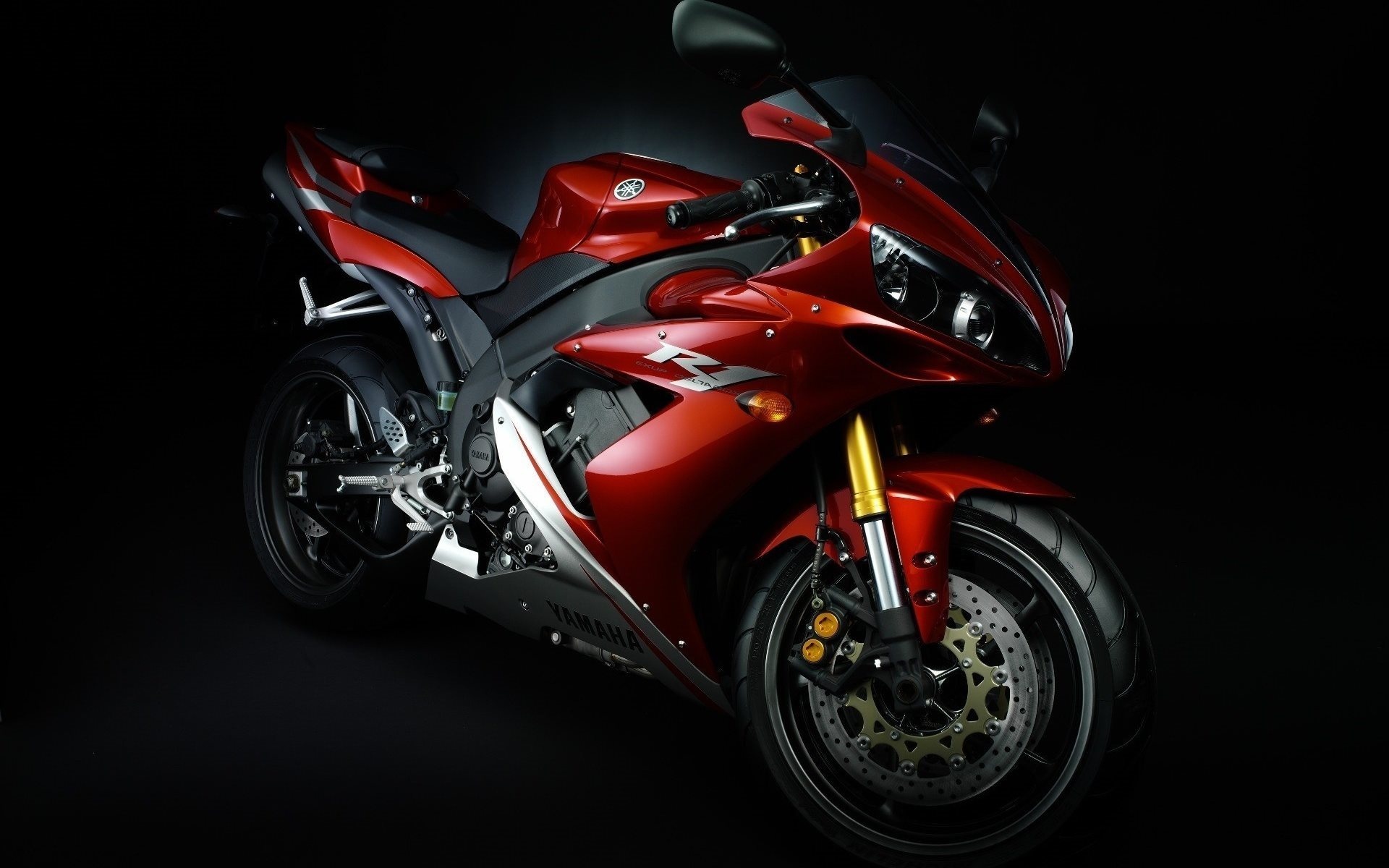 Yamaha YZF-R1, Dark Japanese motorcycles, Monitor images, 1920x1200 HD Desktop