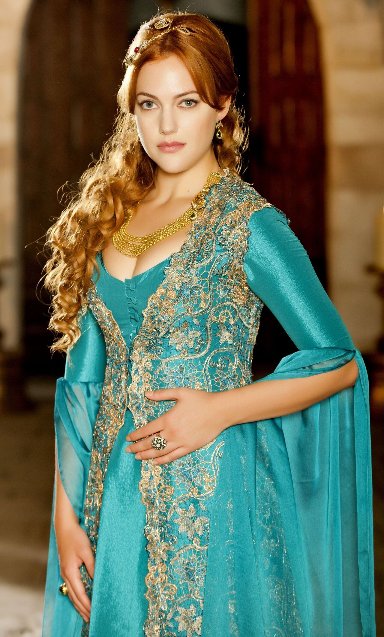 Magnificent Century, TV Series, Turkish model, iPhone backgrounds, 1280x2120 HD Phone