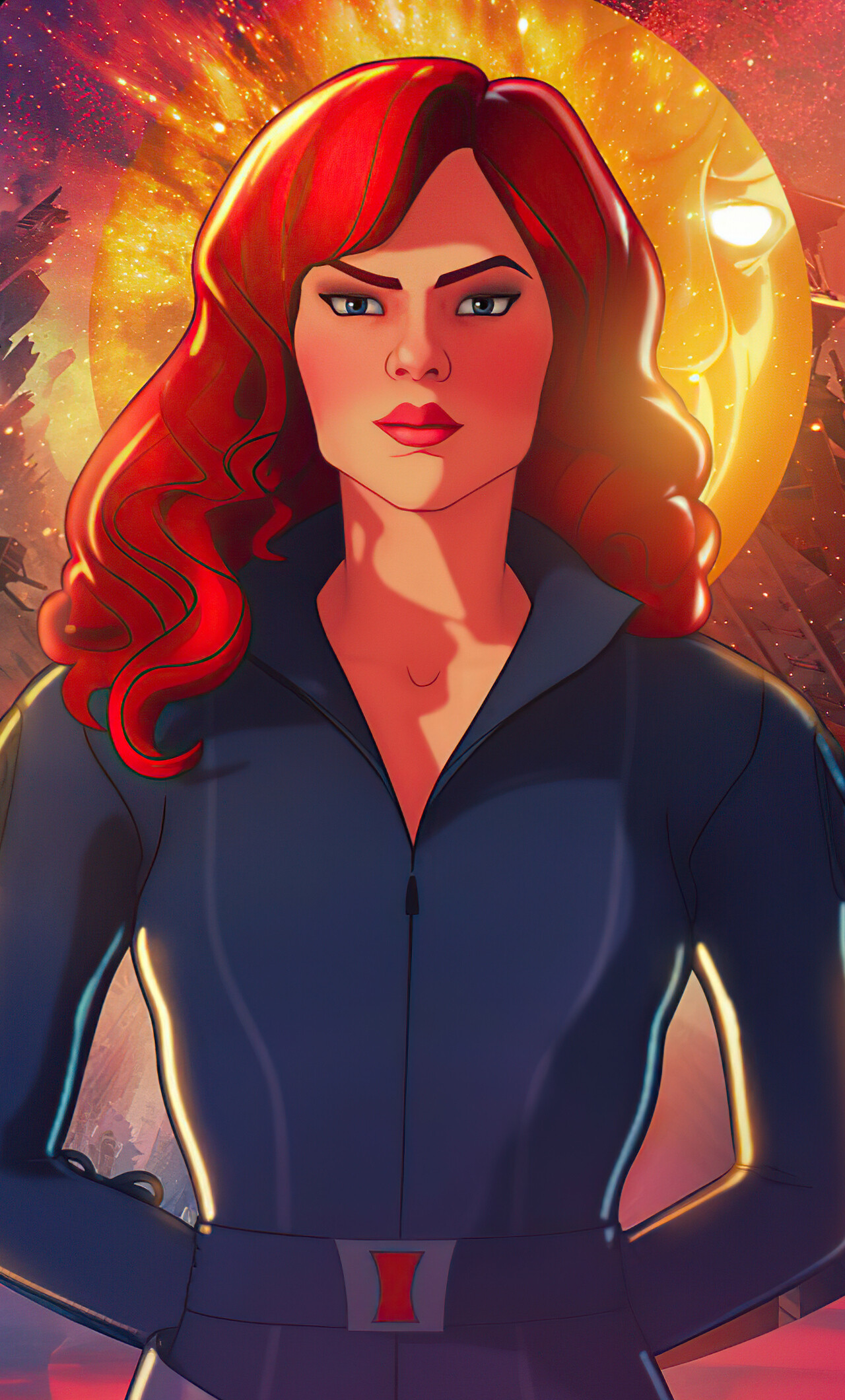 Black Widow, What If...? Wallpaper, 1280x2120 HD Phone