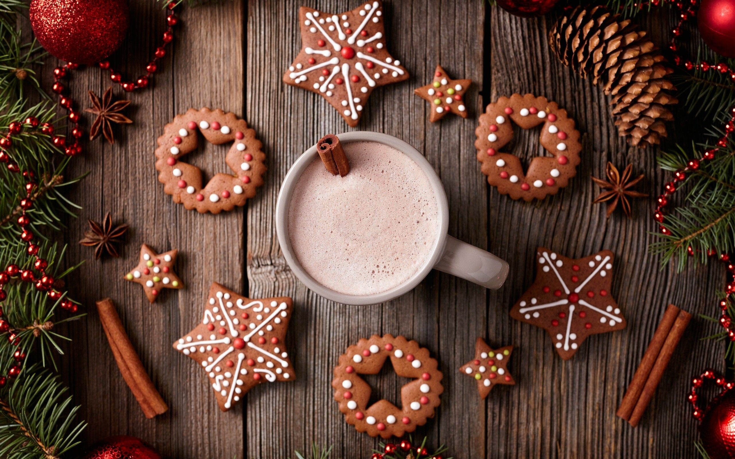 Gingerbread Cookies, Christmas Wallpaper, 2560x1600 HD Desktop