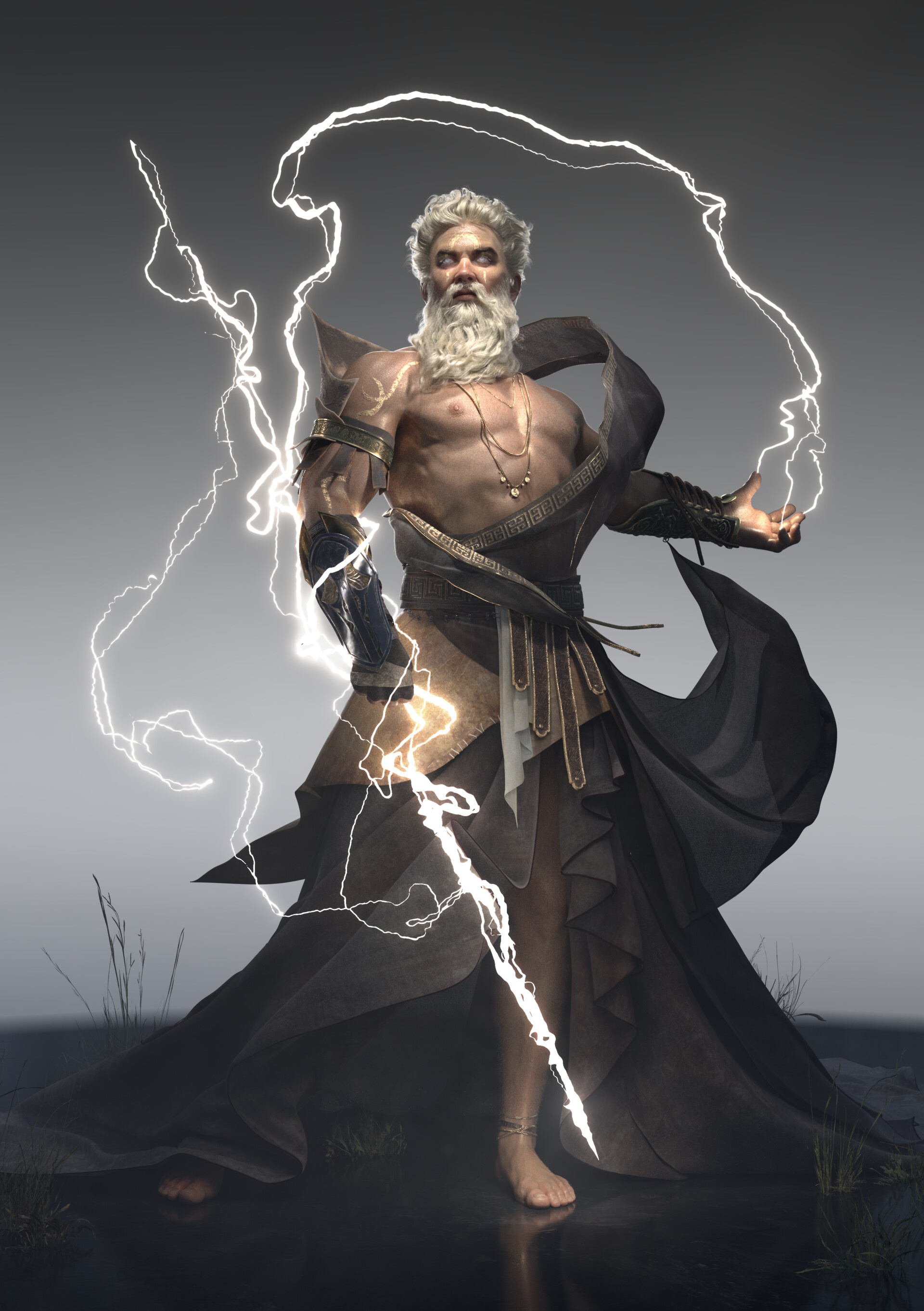 Zeus, ArtStation collection, Divine inspiration, Captivating artwork, 1920x2730 HD Phone