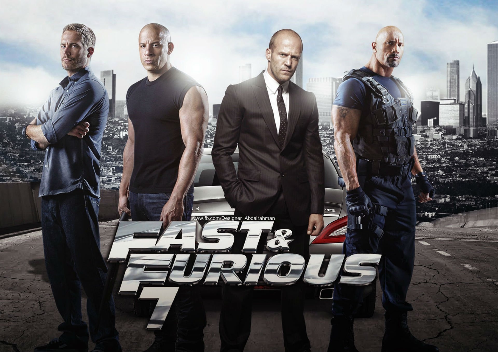 Furious 7, Fast and furious action, Thrilling crime drama, High-octane excitement, 1920x1360 HD Desktop