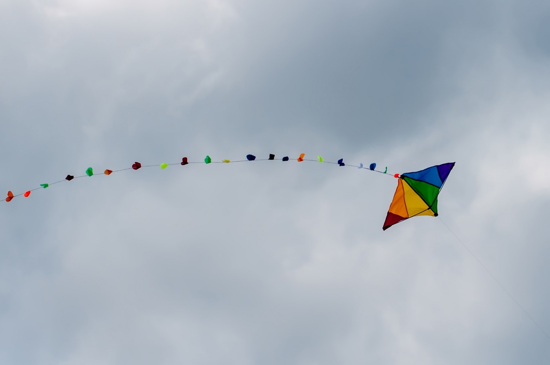 Sky Flying, Green Red Blue, Rainbow, Fun, 1920x1280 HD Desktop