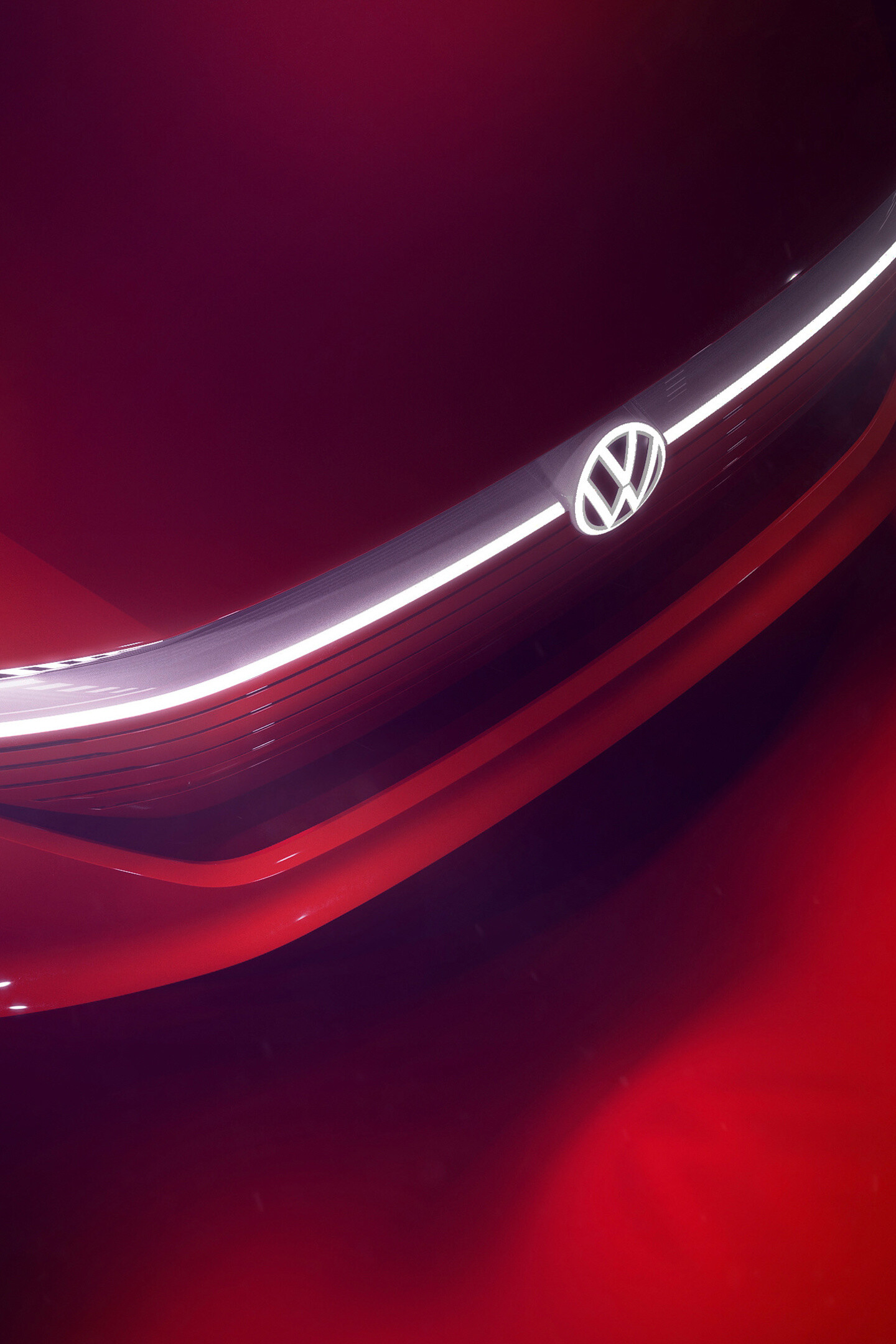 Volkswagen ID Vizzion, Headlight design, Futuristic car, Cutting-edge technology, 1440x2160 HD Phone