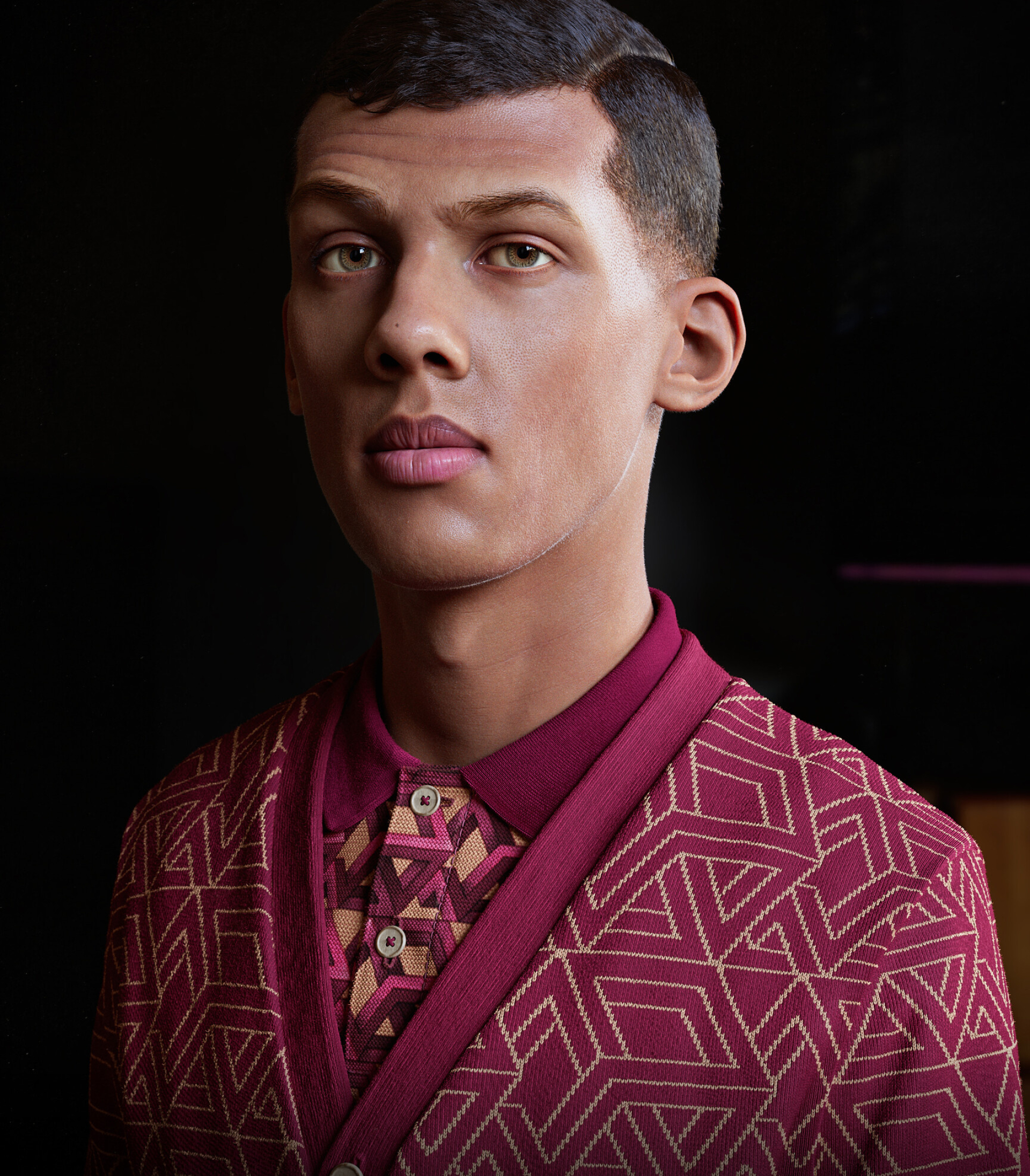 Stromae art, ArtStation artwork, 1920x2200 HD Phone