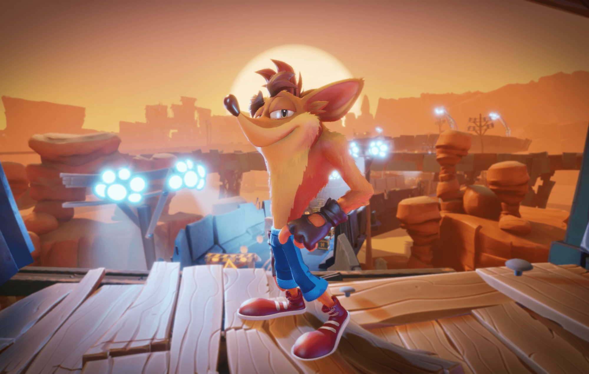 Crash Bandicoot, Crash Bandicoot 4: It's About Time, Desert wasteland canyon, HD Desktop wallpaper