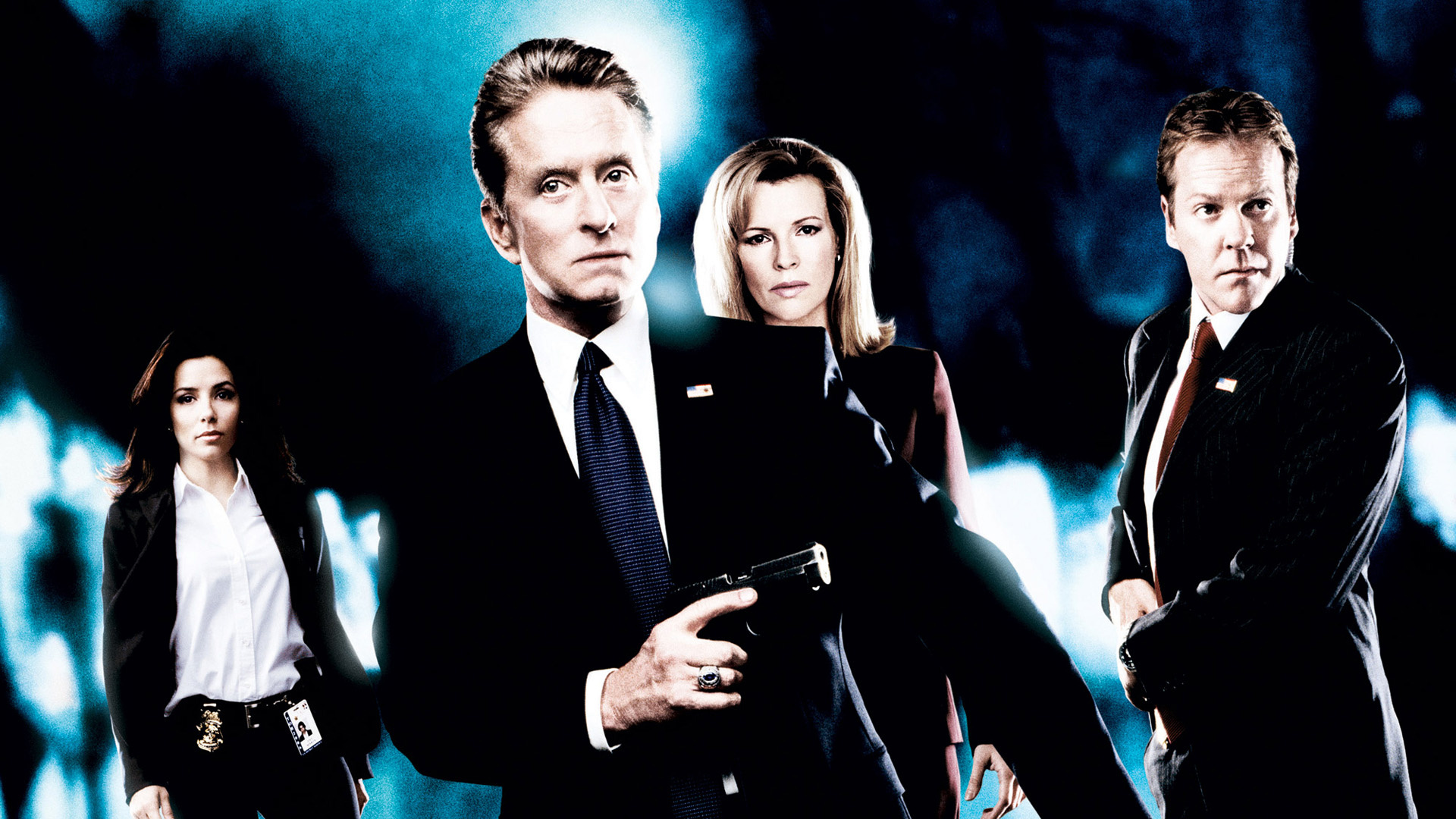 Michael Douglas, Kiefer Sutherland, Eva Longoria, Kim Basinger, 1920x1080 Full HD Desktop