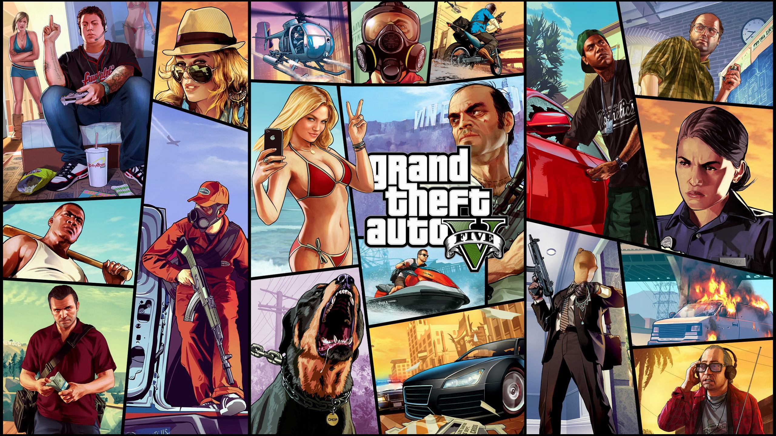 GTA V, Best wallpapers, Gamerbolt edition, GTA enthusiasts, 2560x1440 HD Desktop